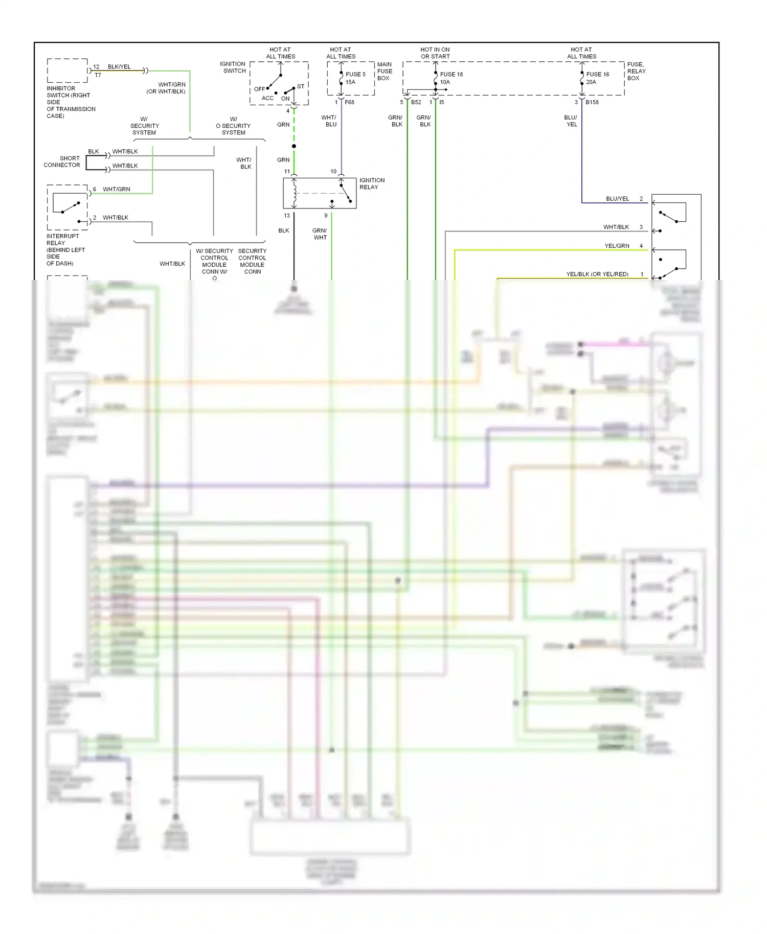 Subaru Outback BH (1999-2003) grn/blk wiring diagram  (9 of 44)