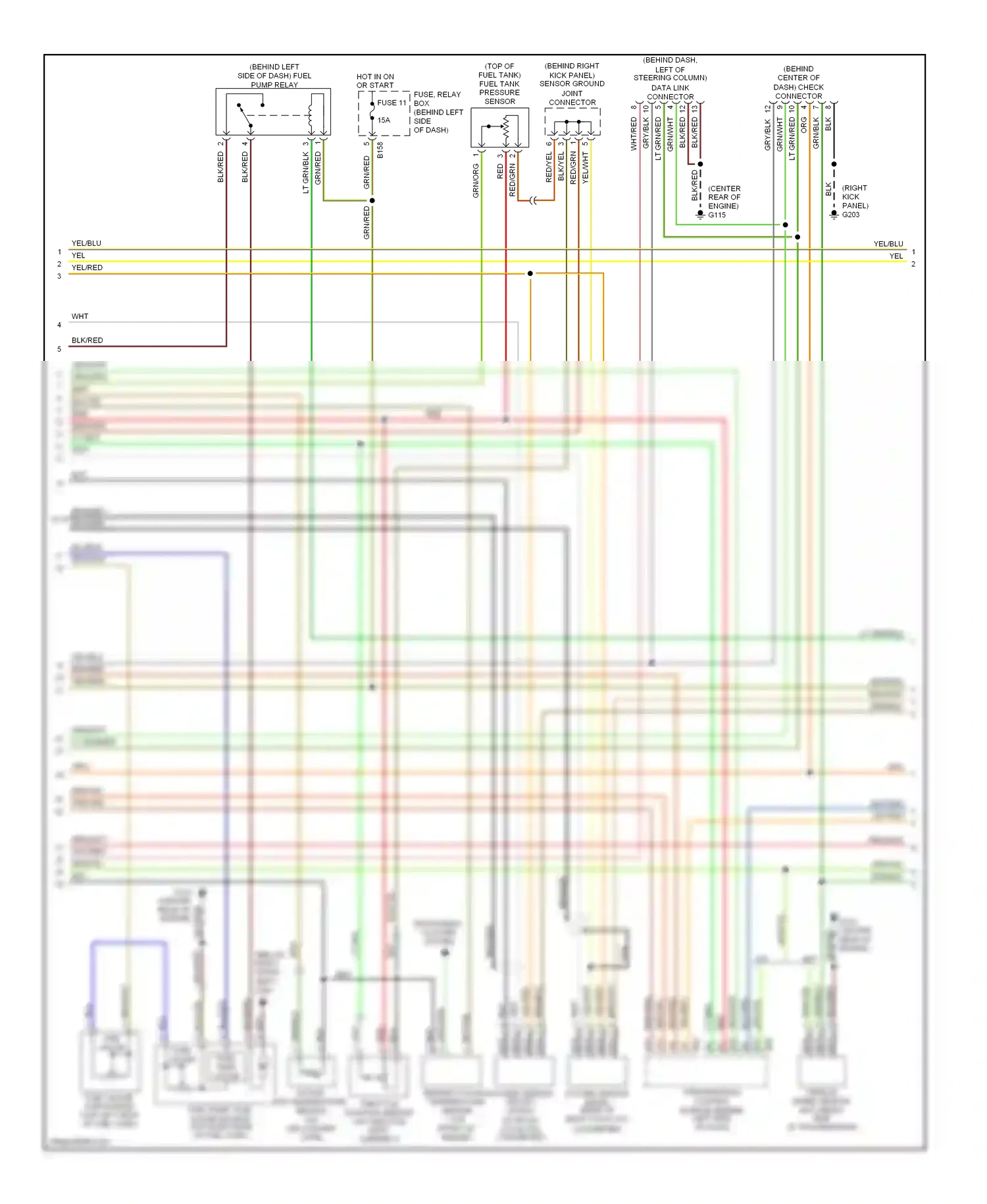 Subaru Outback BH (1999-2003) grn/org wiring diagram  (8 of 8)