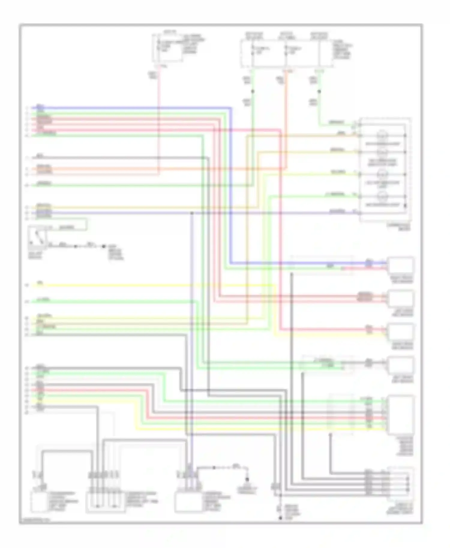 Wiring diagram left rear abs sensor for Subaru Outback BH (1999-2003) (2 of 2)