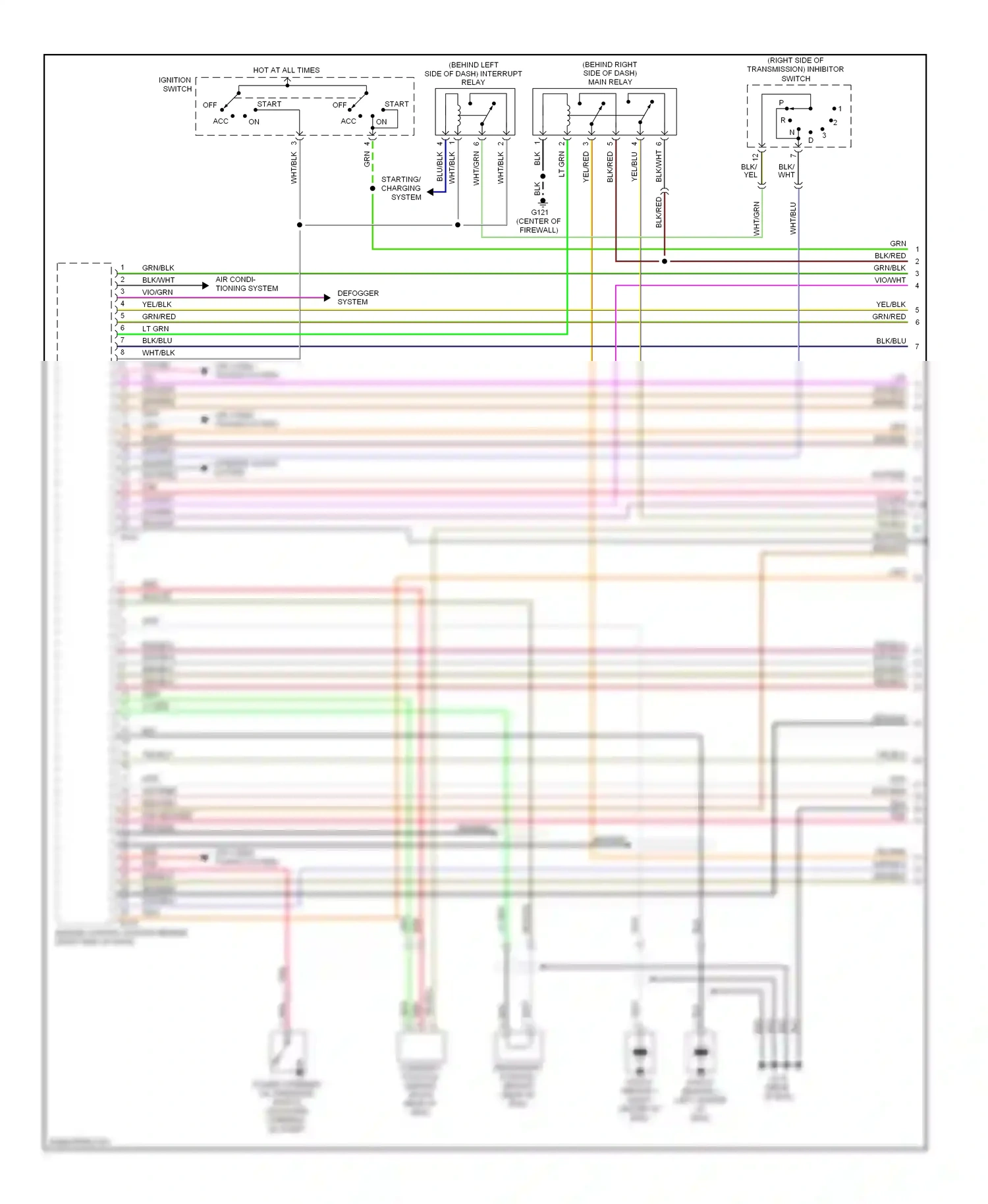 Wiring diagram lt grn for Subaru Outback BH (1999-2003) (20 of 27)