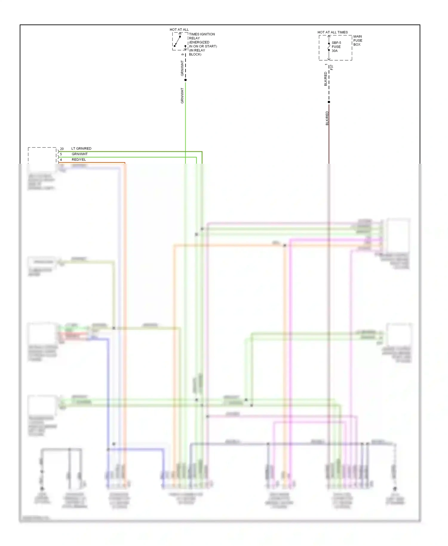 Wiring diagram lt grn for Subaru Outback BH (1999-2003) (11 of 27)