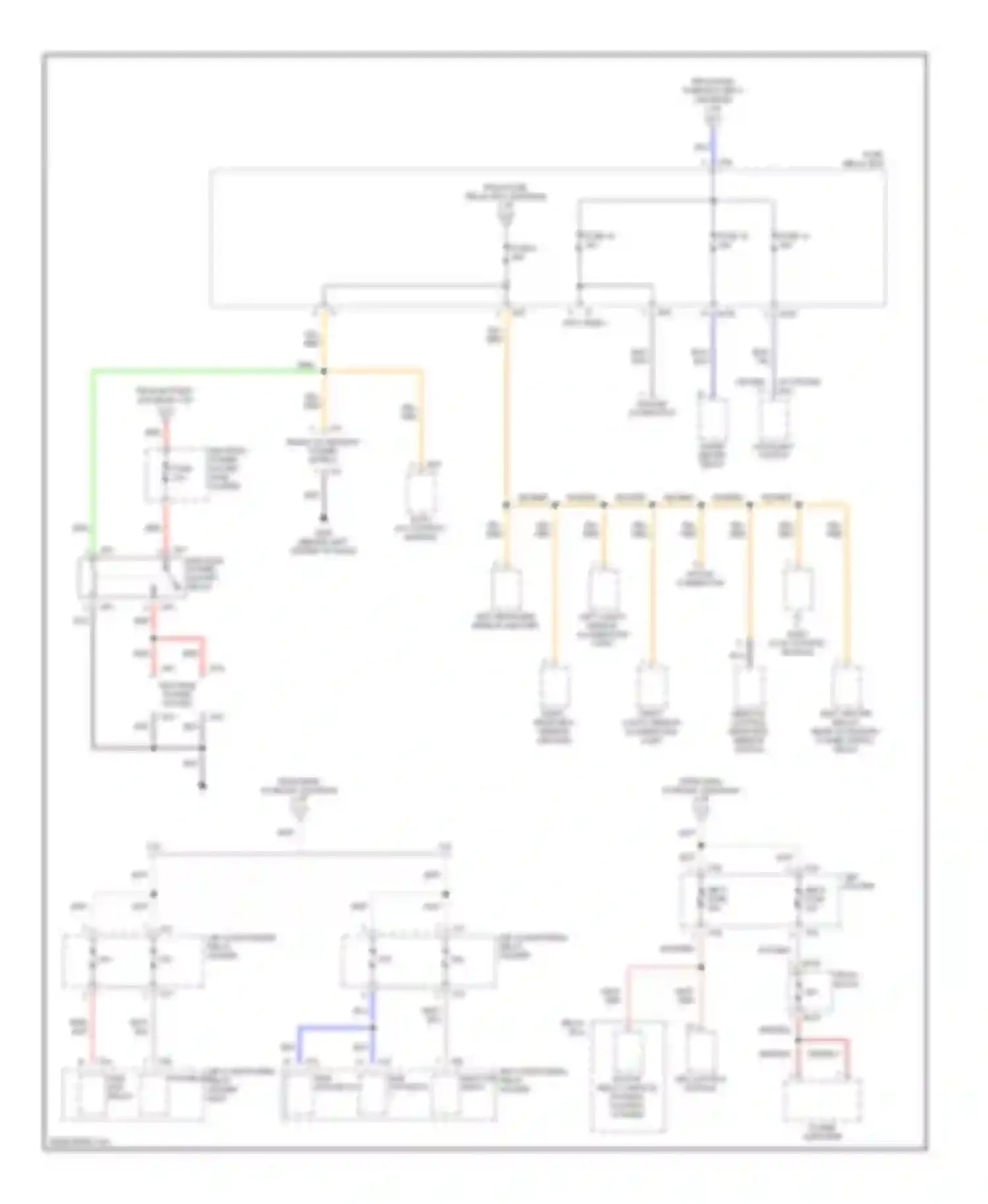 Wiring diagram multiple power socket for Subaru Outback BH (1999-2003) (1 of 1)