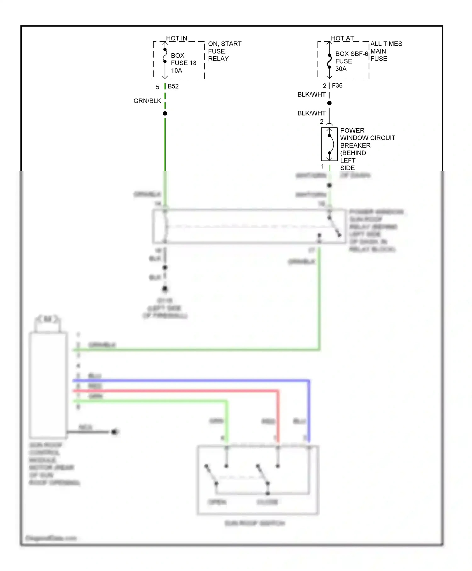 Wiring diagram nca for Subaru Outback BH (1999-2003) (39 of 43)
