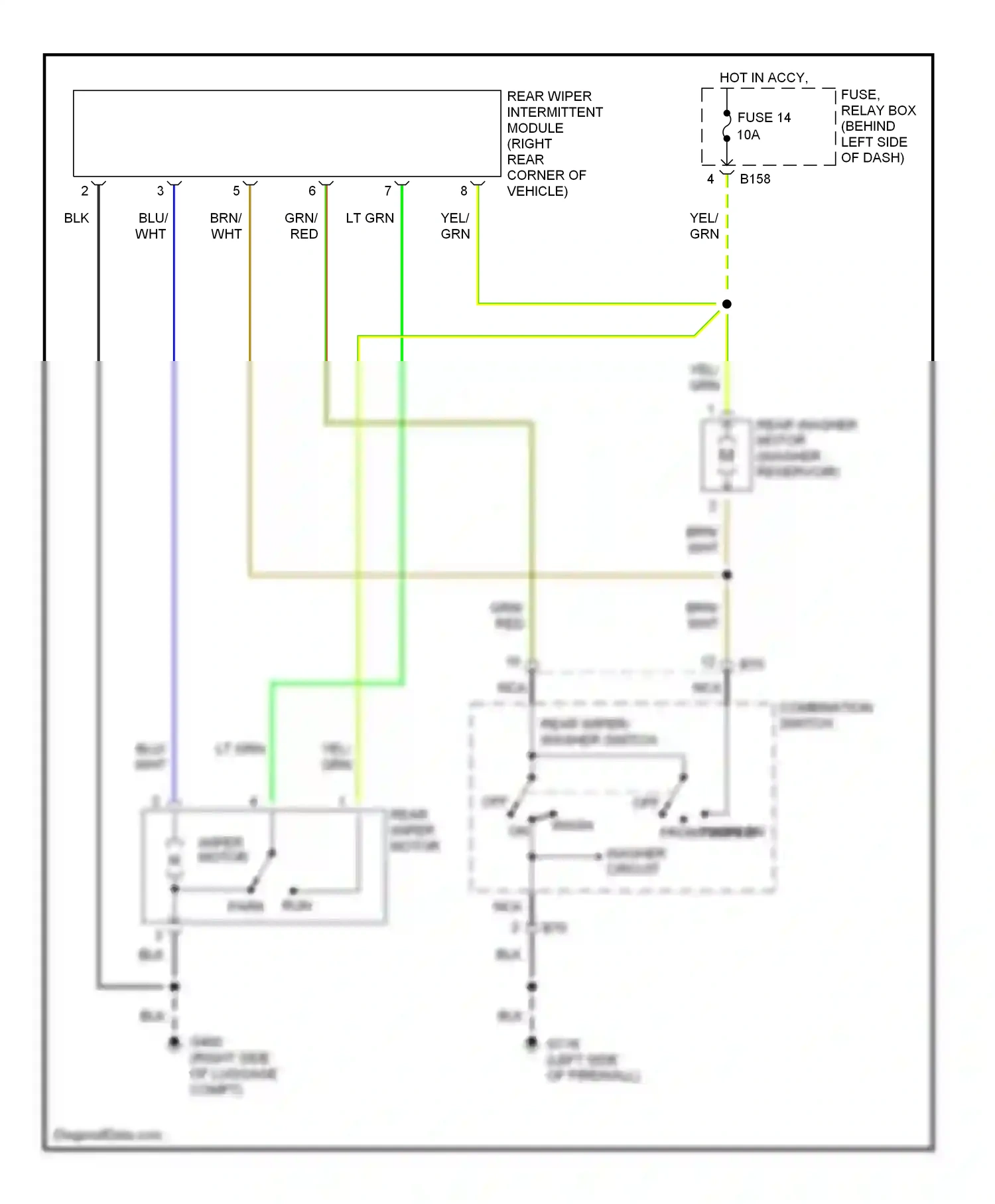 Wiring diagram nca for Subaru Outback BH (1999-2003) (43 of 43)