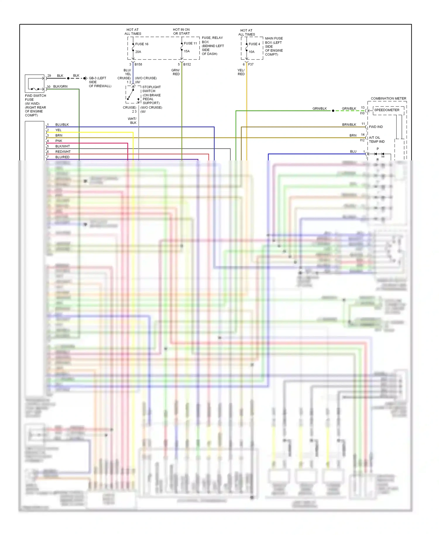 Subaru Outback BH (1999-2003) org/ wiring diagram  (32 of 33)