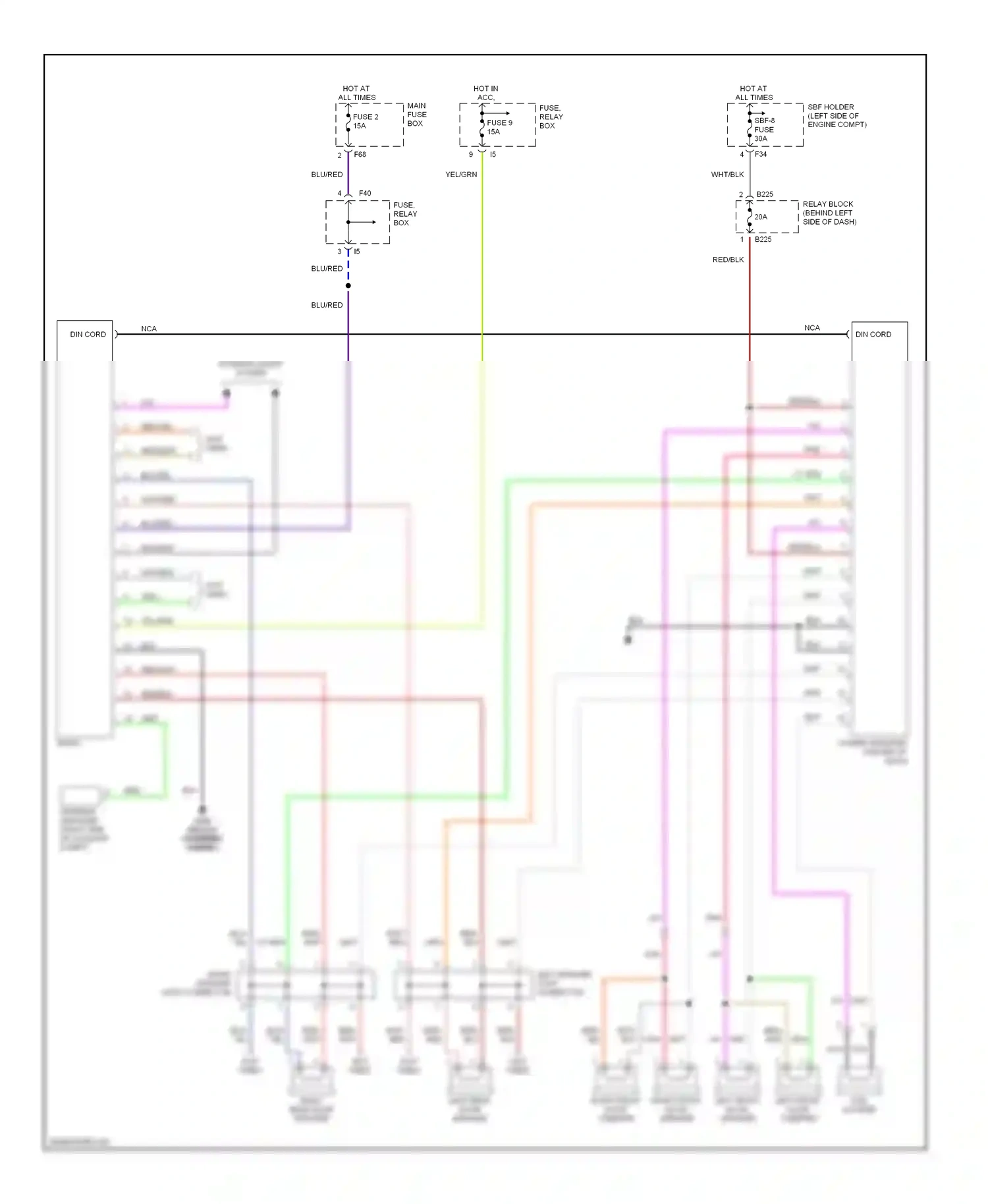 Wiring diagram pnk for Subaru Outback BH (1999-2003) (25 of 25)