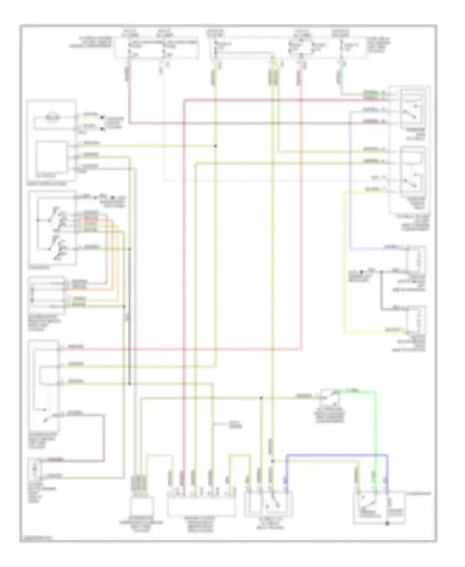 Wiring diagram radiator main fan relay for Subaru Outback BH (1999-2003) (1 of 1)