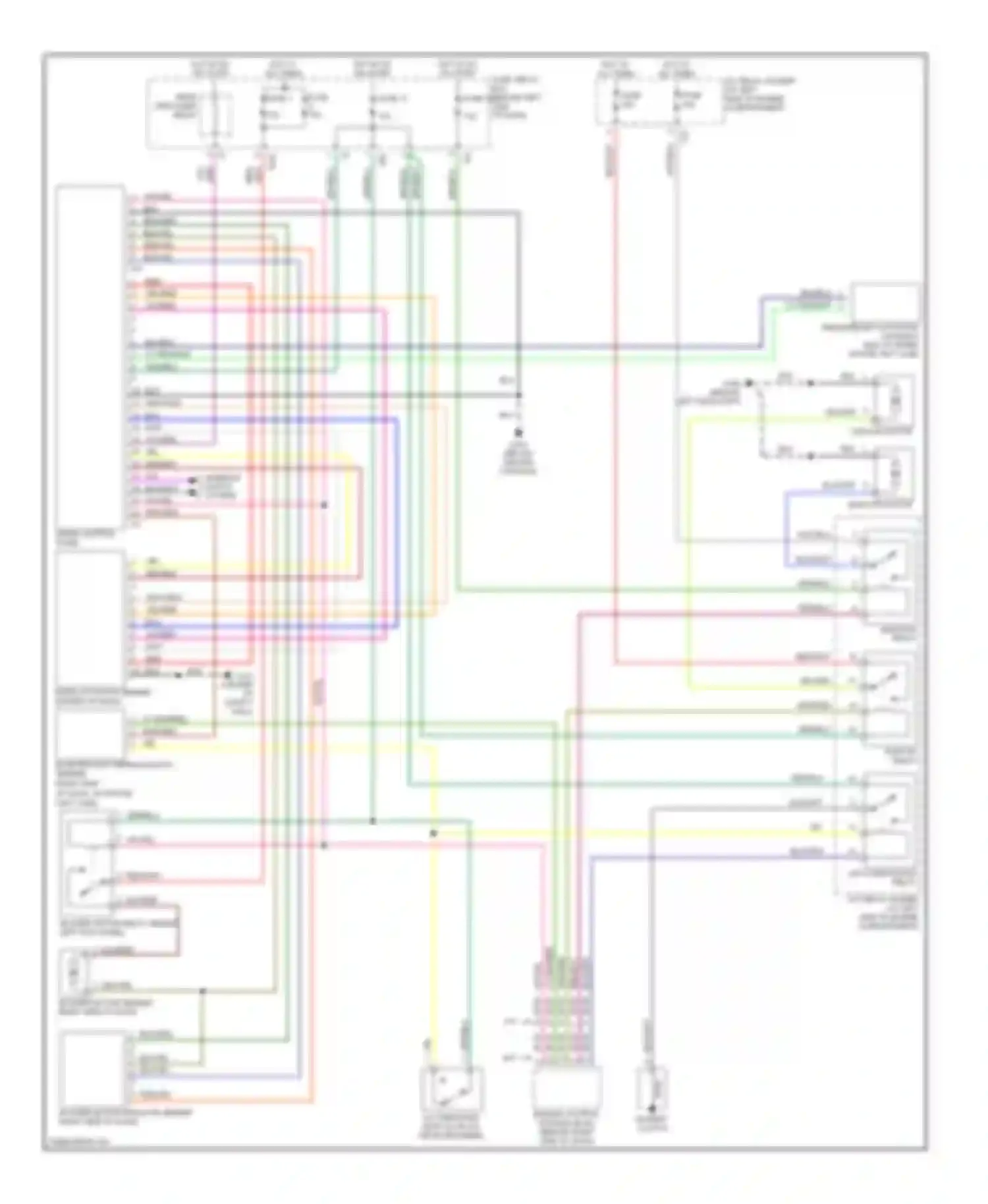 Wiring diagram rear defogger relay for Subaru Outback BH (1999-2003) (1 of 8)