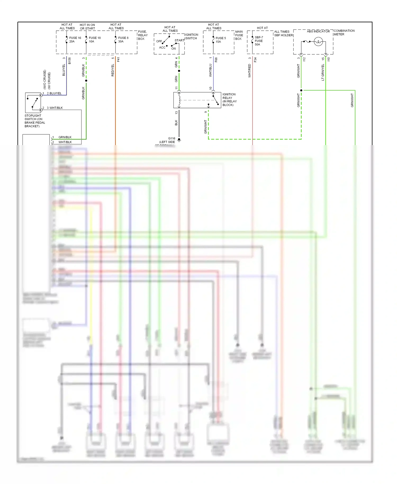 Subaru Outback BH (1999-2003) red wiring diagram  (34 of 58)