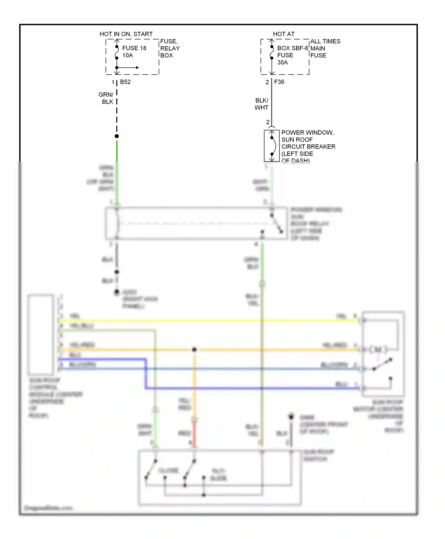 Subaru Outback BH (1999-2003) red wiring diagram  (25 of 58)