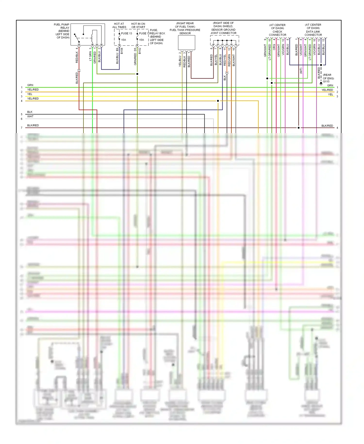 Wiring diagram red/blu for Subaru Outback BH (1999-2003) (9 of 34)