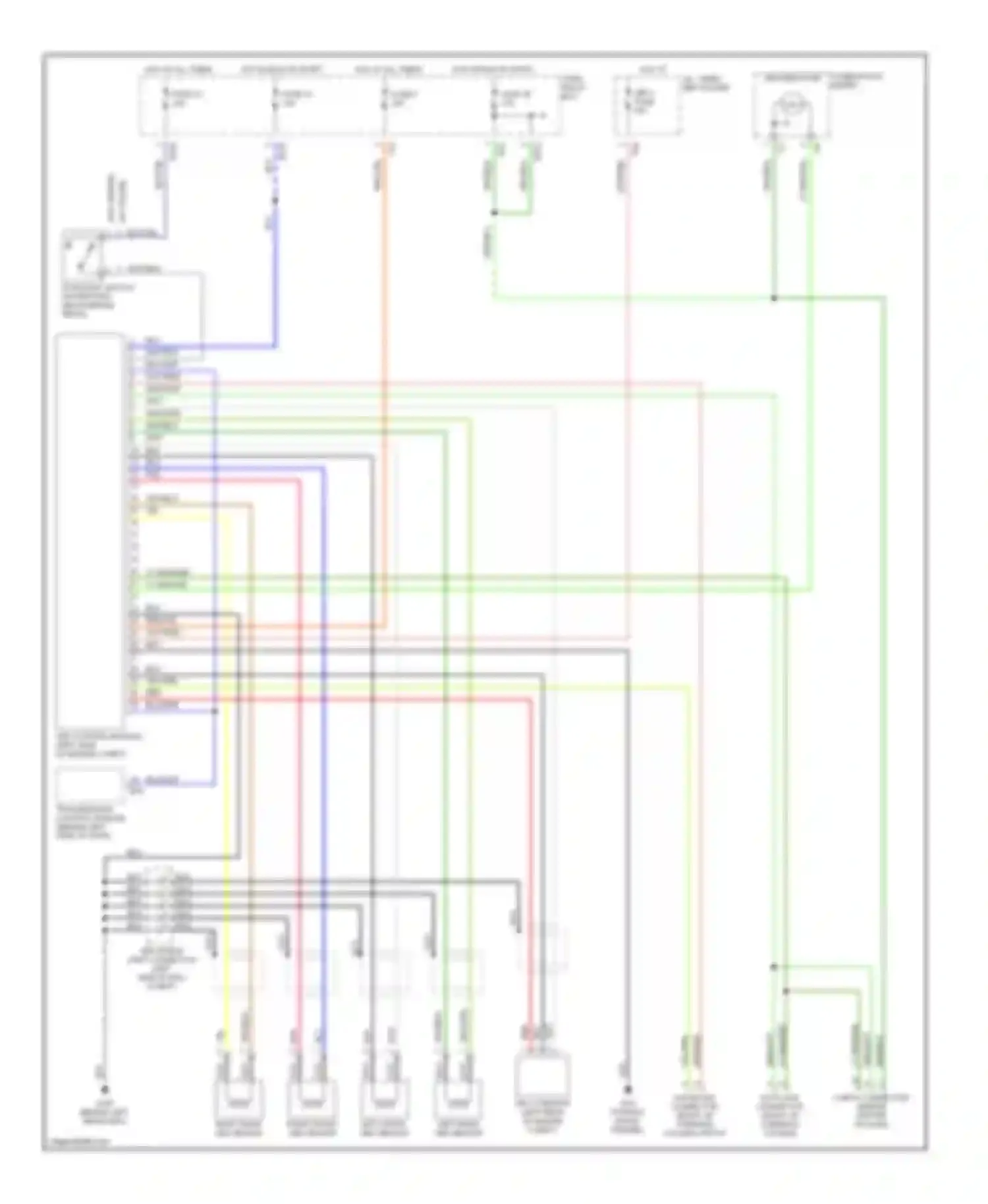 Wiring diagram right rear abs sensor for Subaru Outback BH (1999-2003) (1 of 2)