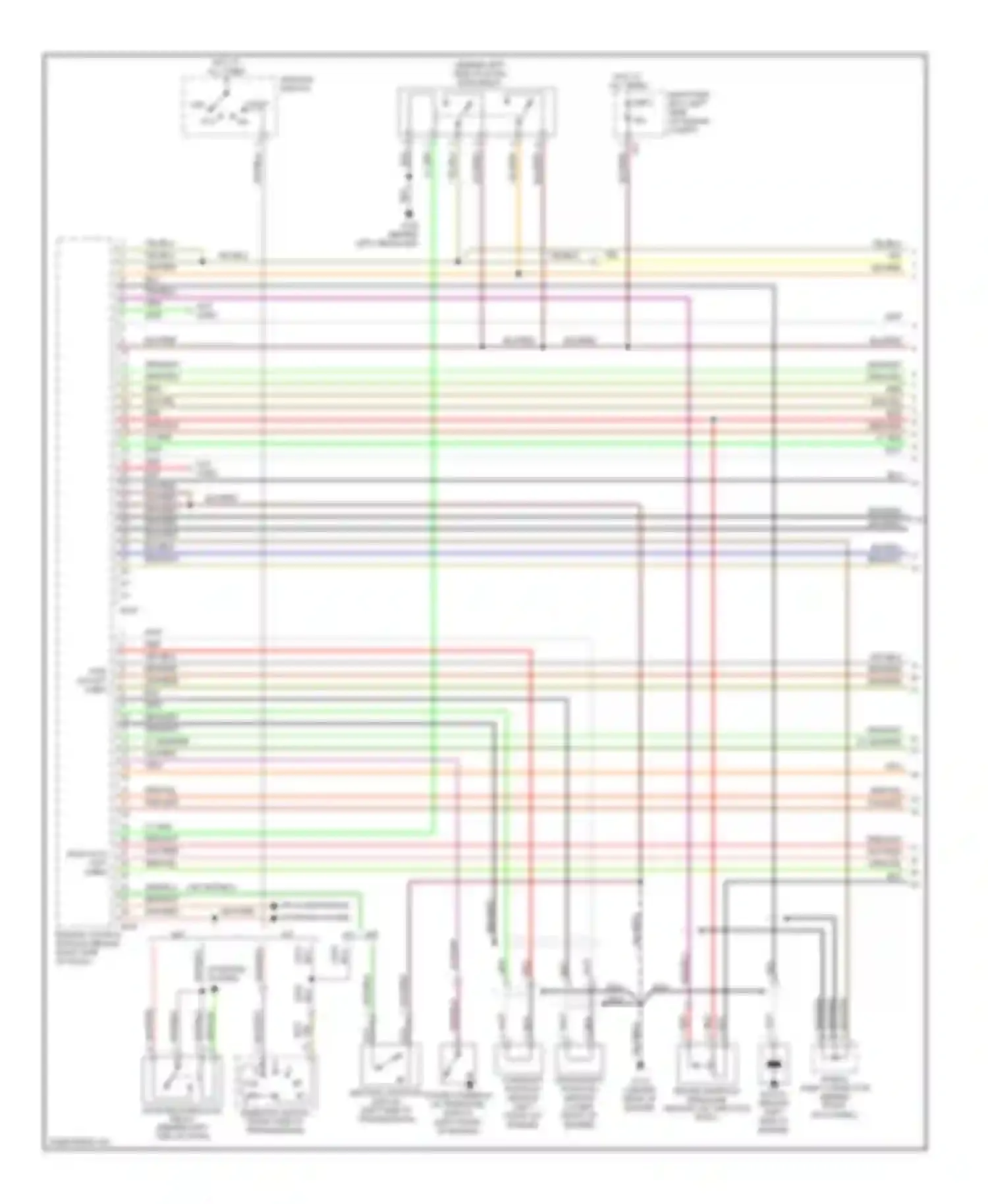 Wiring diagram starting system for Subaru Outback BH (1999-2003) (1 of 1)