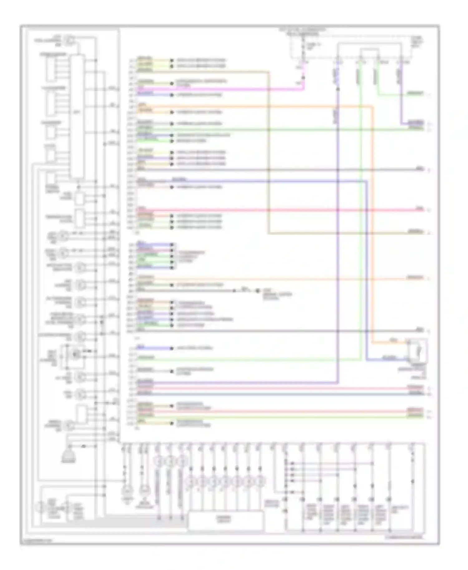 Wiring diagram temperature gauge for Subaru Outback BH (1999-2003) (2 of 2)