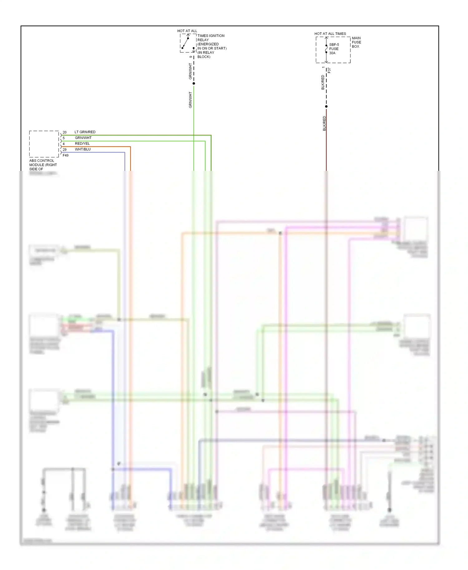 Wiring diagram vio/grn for Subaru Outback BH (1999-2003) (3 of 12)