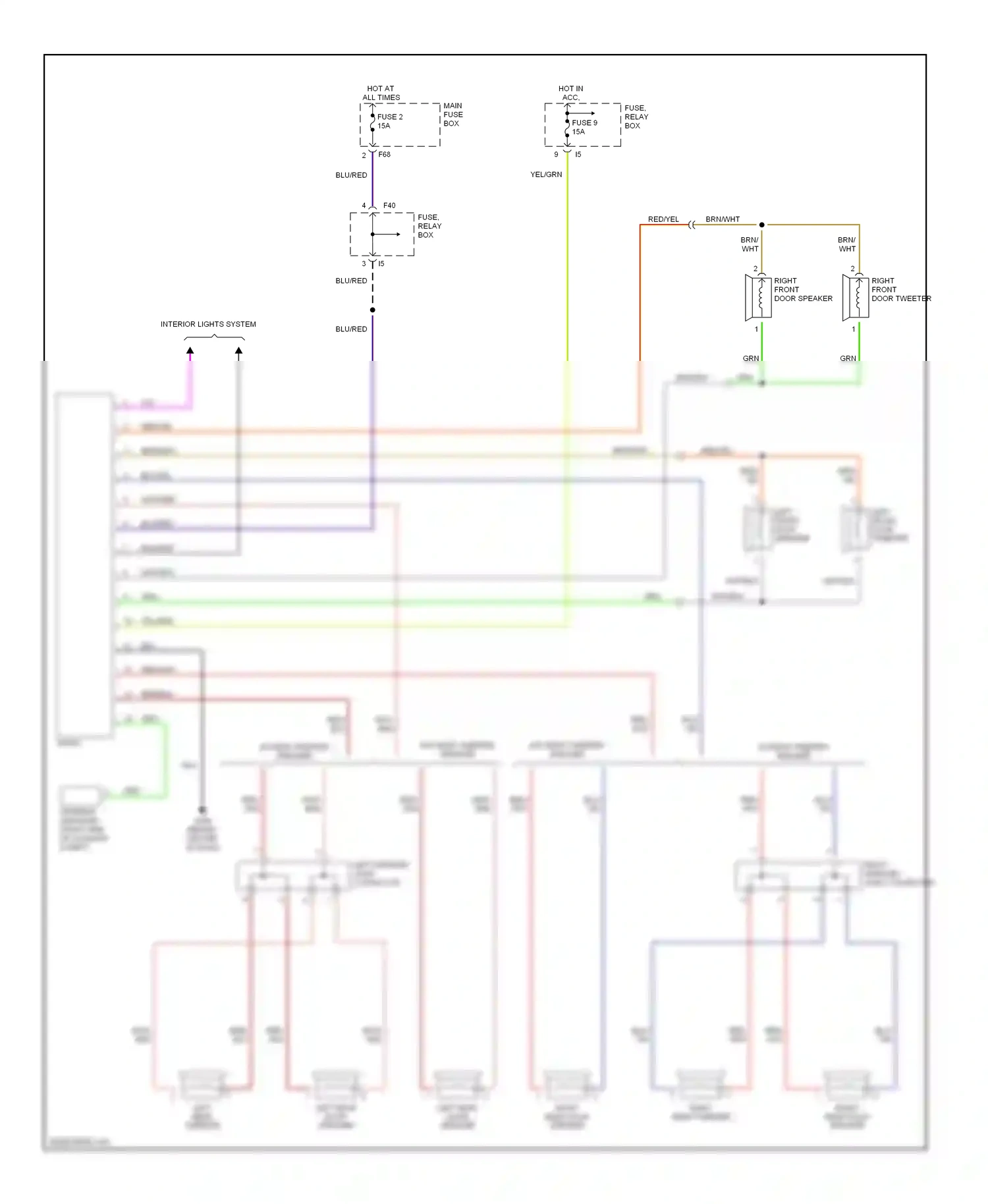 Wiring diagram yel for Subaru Outback BH (1999-2003) (48 of 54)