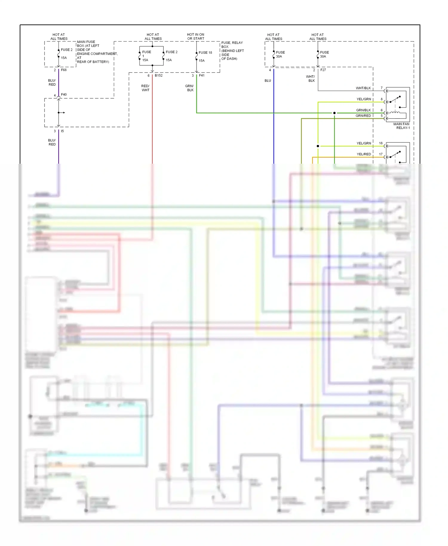 Wiring diagram yel for Subaru Outback BH (1999-2003) (37 of 54)