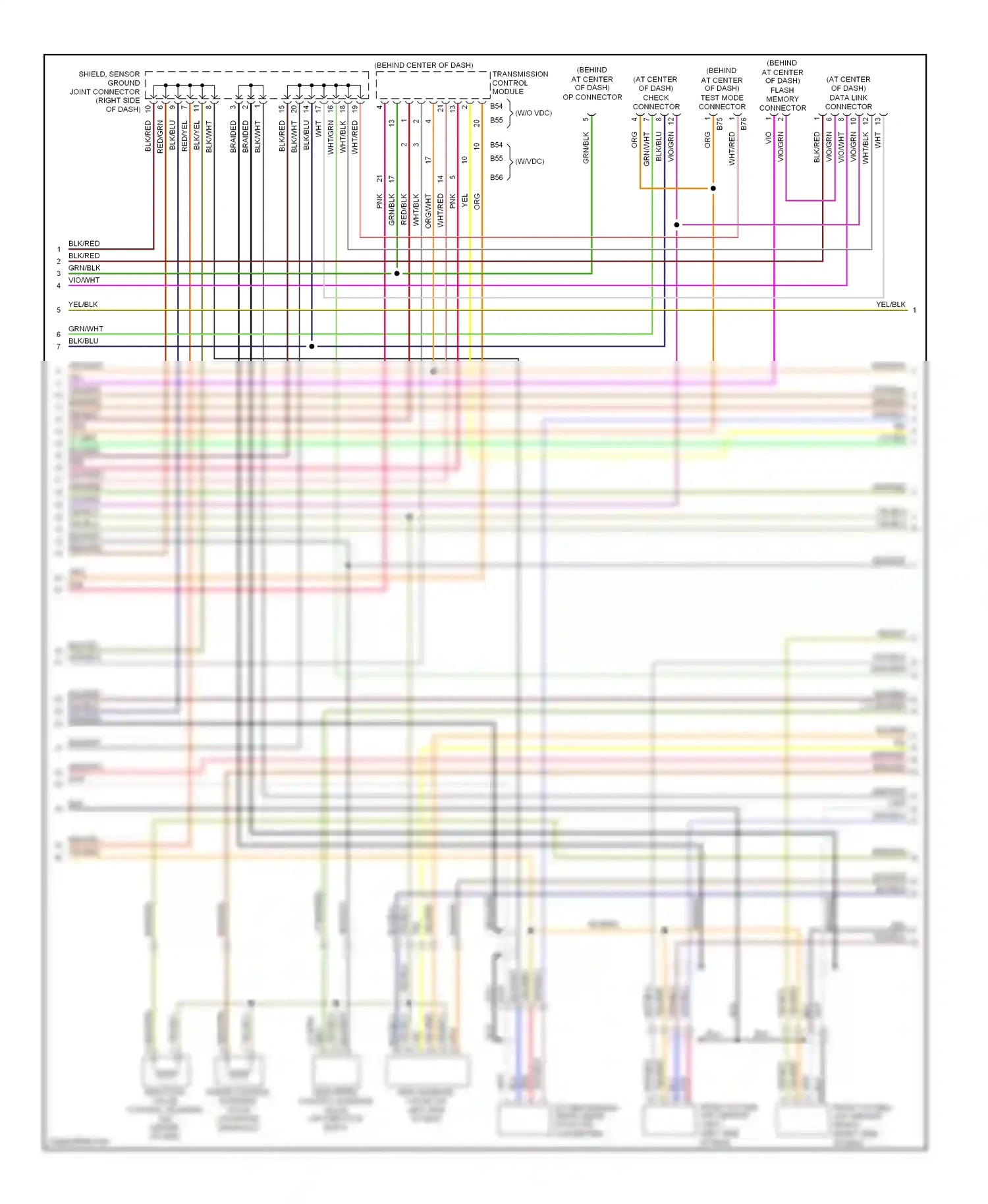 Wiring diagram yel/red for Subaru Outback BH (1999-2003) (29 of 36)