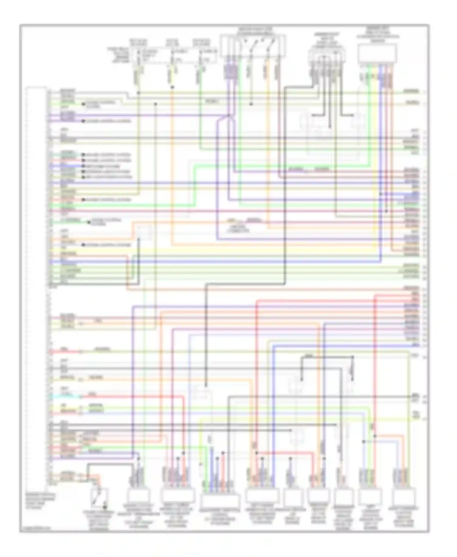 Outback Subaru BP facelift (2006-2009): Wiring diagram engine performance 2.5l turbo (1 of 4)