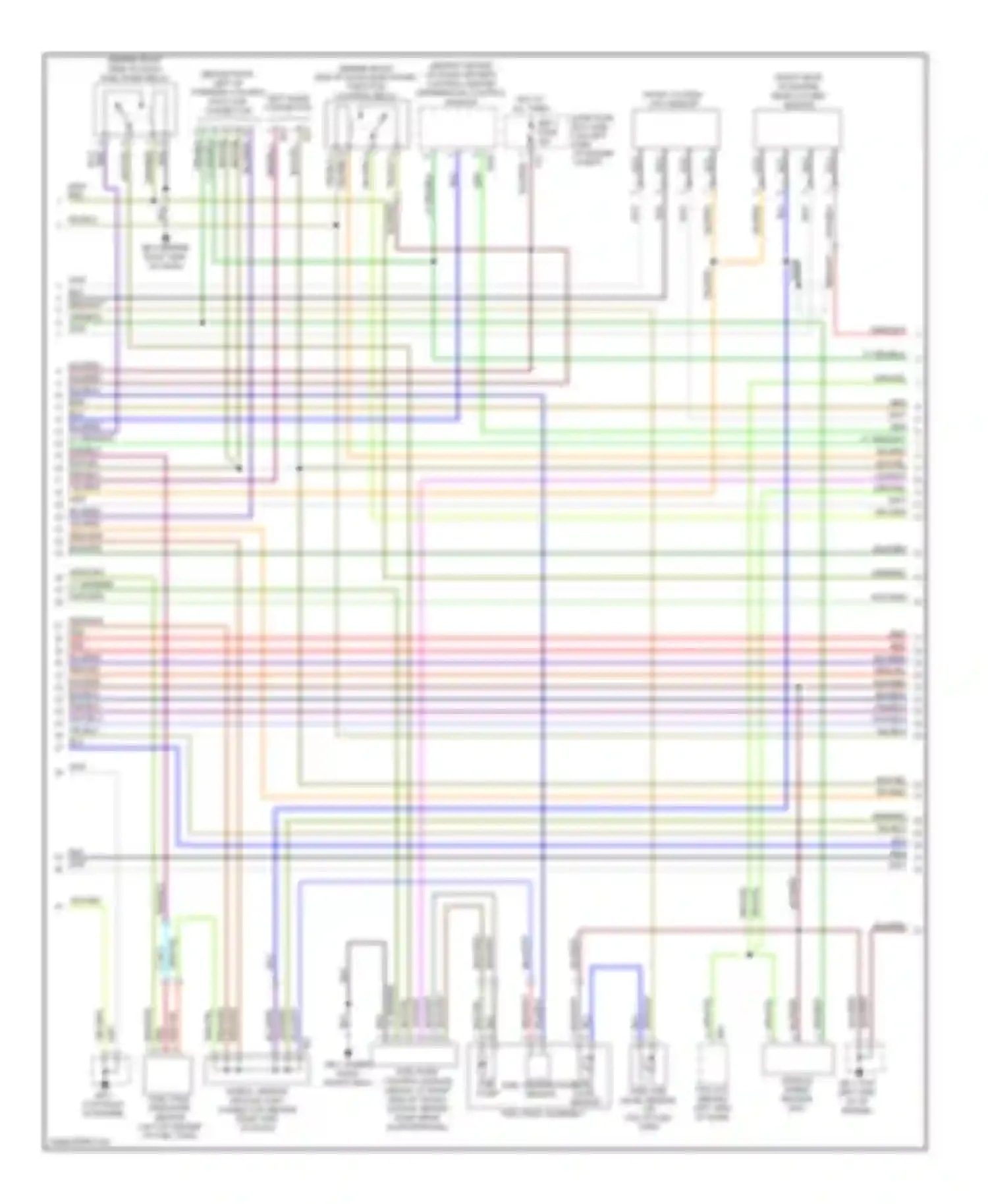 Outback Subaru BP facelift (2006-2009): Wiring diagram engine performance 2.5l turbo (2 of 4)
