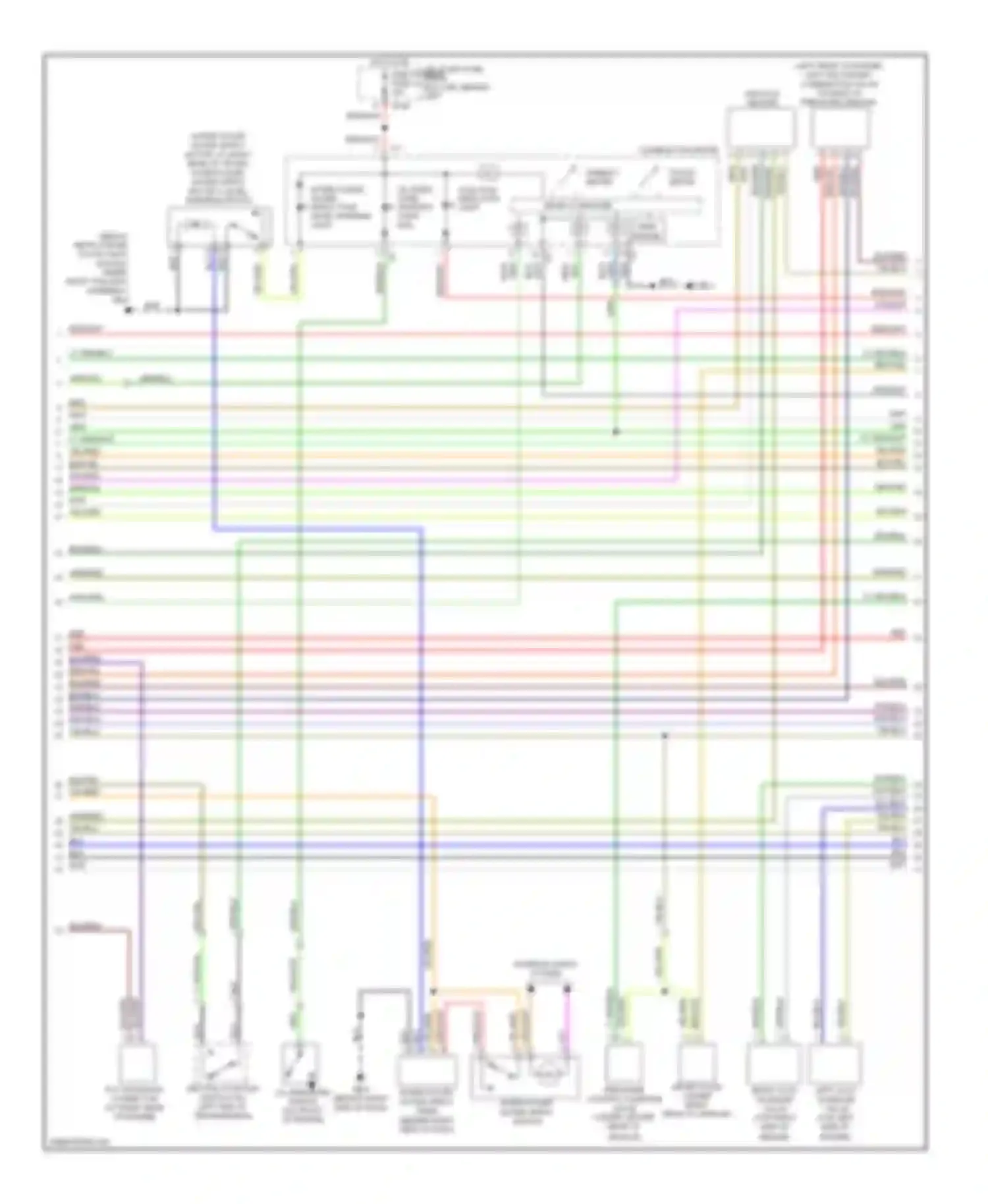 Outback Subaru BP facelift (2006-2009): Wiring diagram engine performance 2.5l turbo (3 of 4)