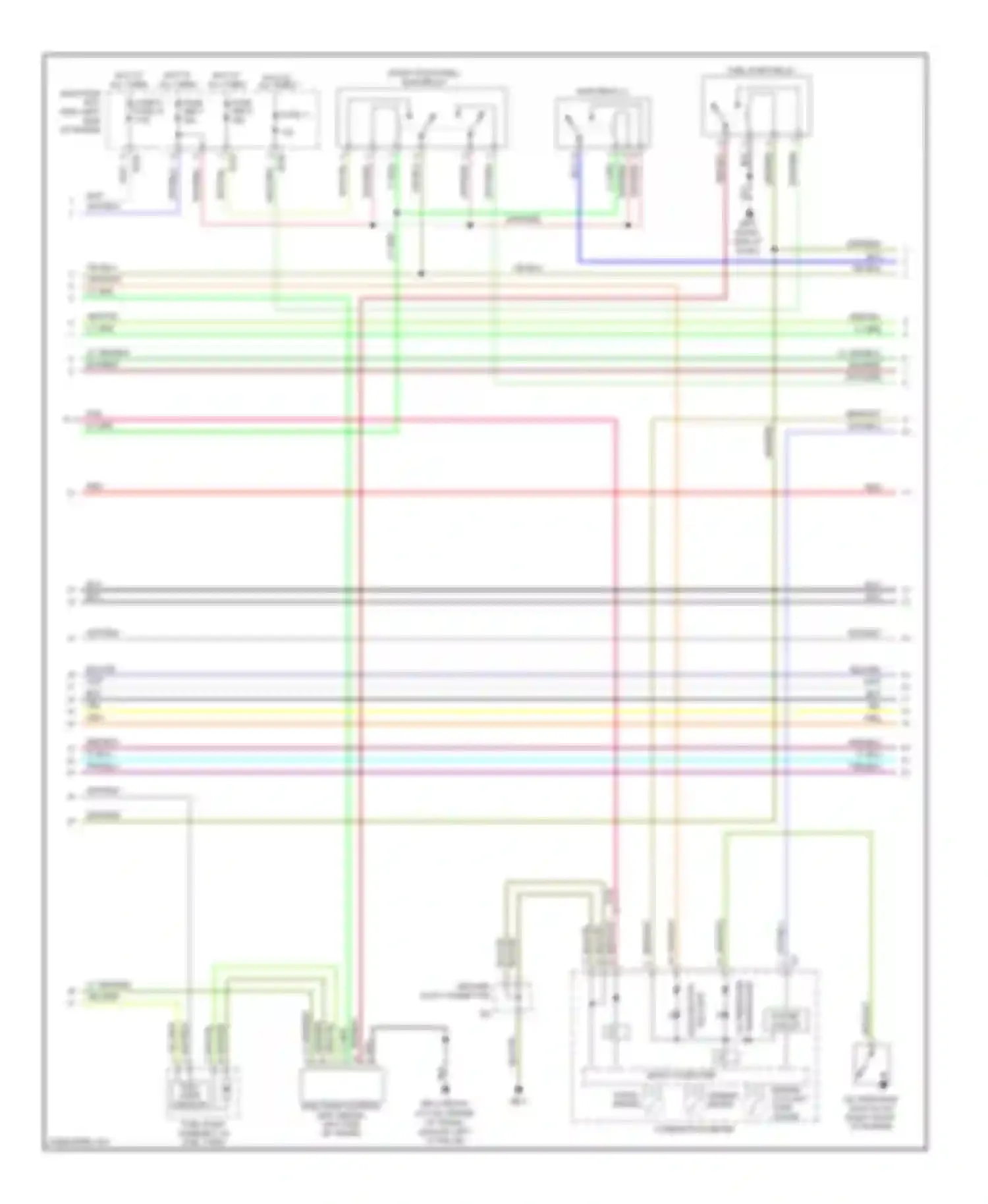 Outback Subaru BP facelift (2006-2009): Wiring diagram engine performance 3.0l (2 of 5)
