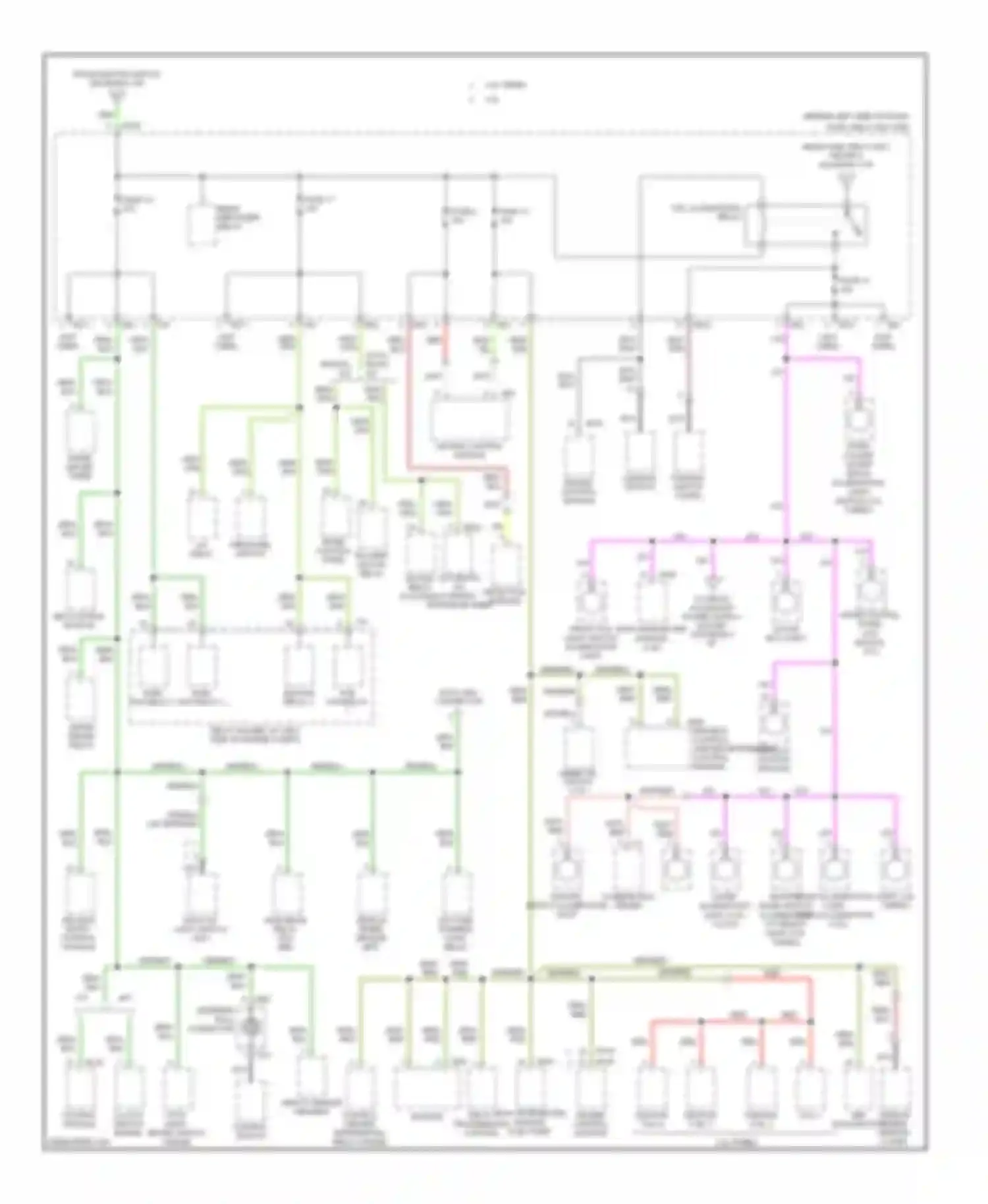 Outback Subaru BP facelift (2006-2009): Power distribution circuit (3 of 4)