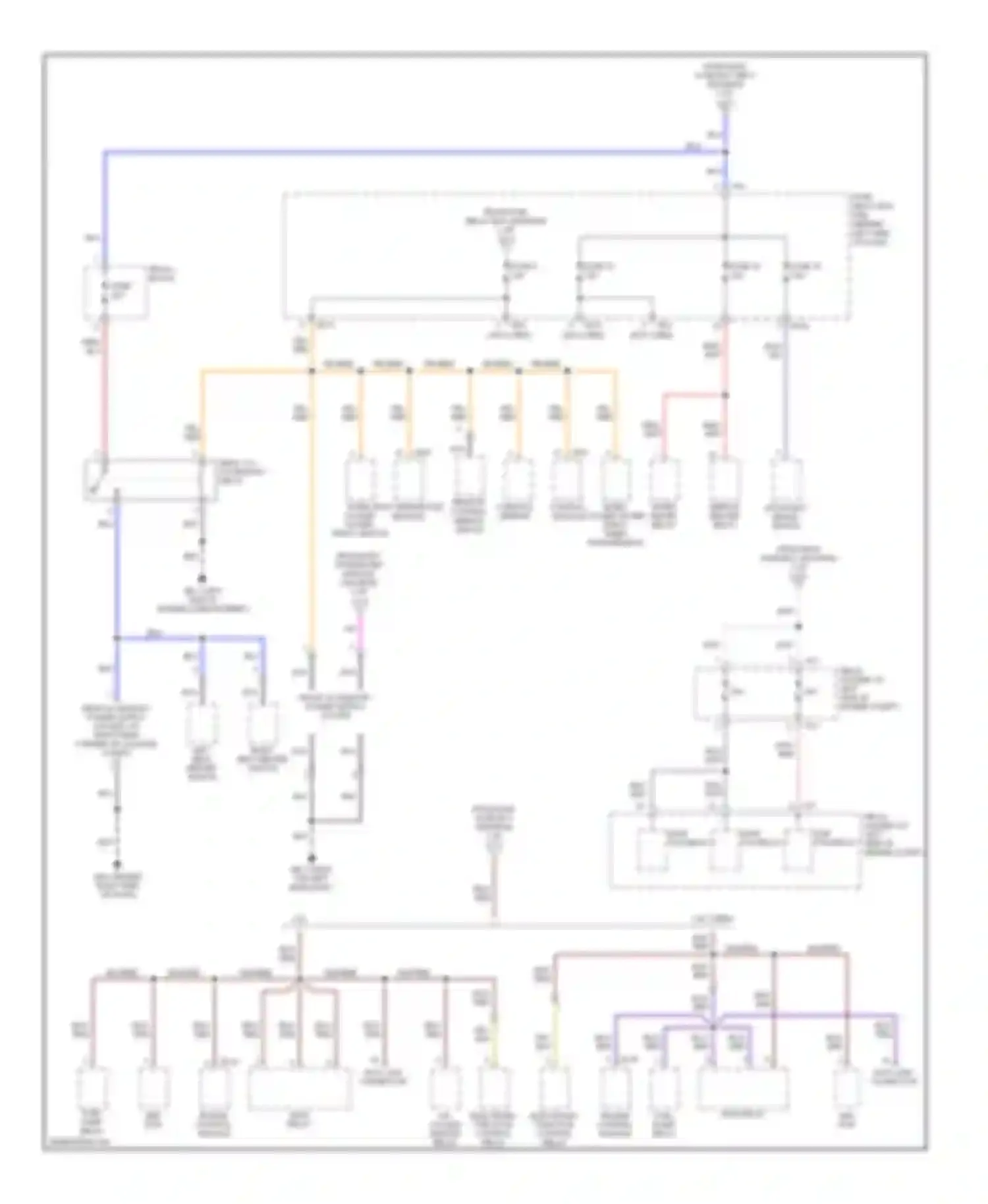 Outback Subaru BP facelift (2006-2009): Power distribution circuit (4 of 4)