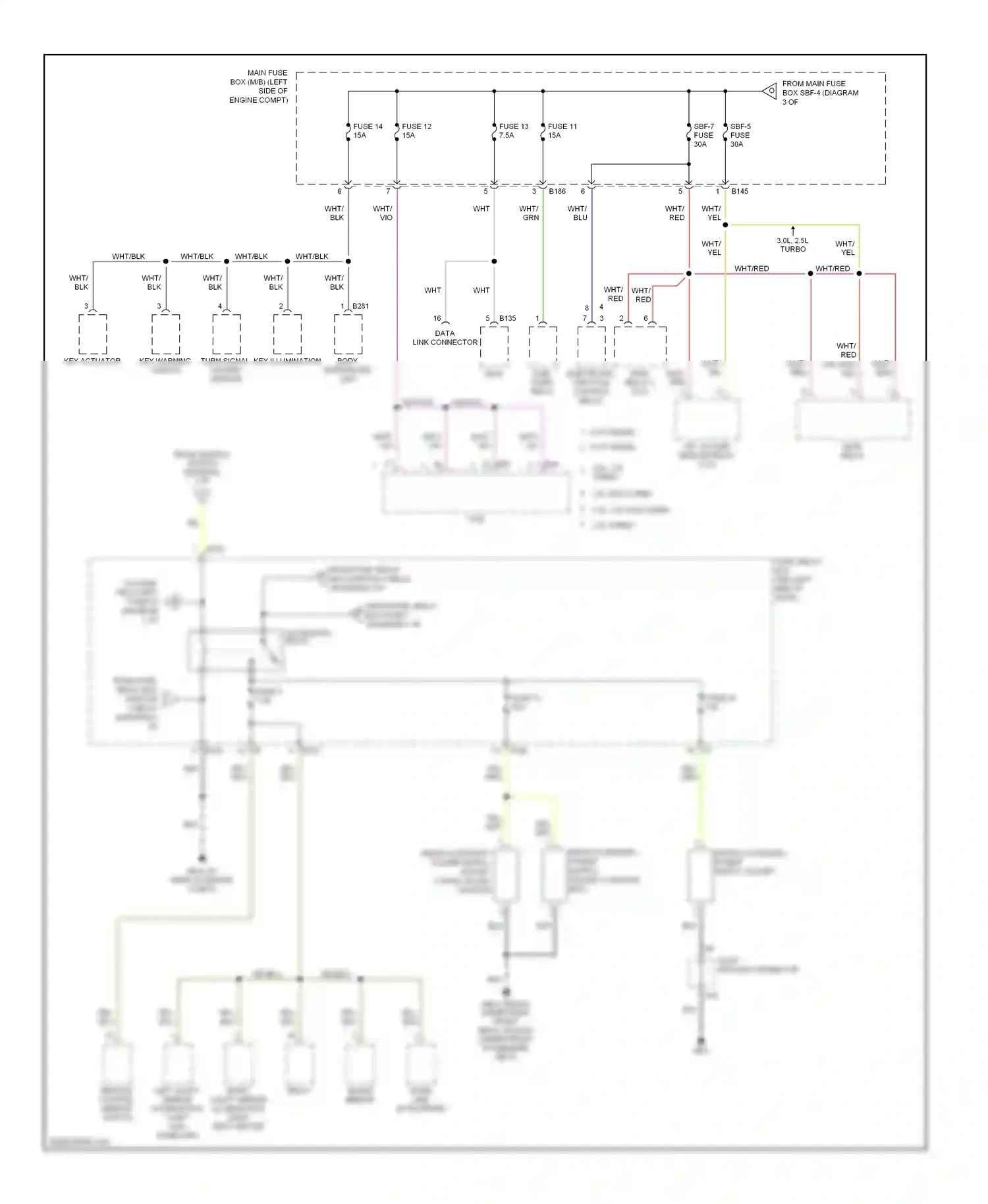 Wiring diagram accessory relay for Subaru Outback BP facelift (2006-2009) (2 of 2)