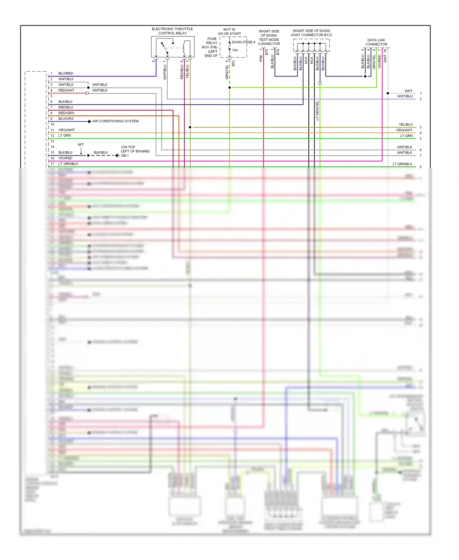 Wiring diagram air conditioning system for Subaru Outback BP facelift (2006-2009) (9 of 9)