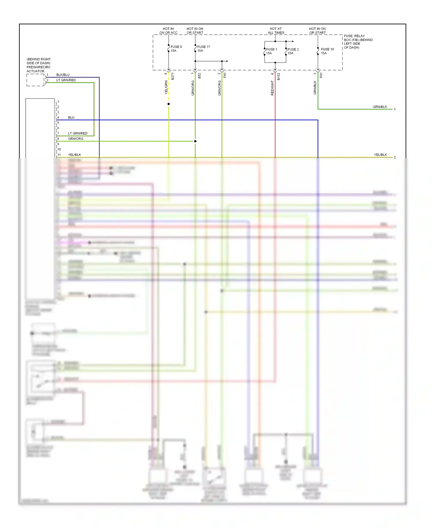 Wiring diagram blk for Subaru Outback BP facelift (2006-2009) (5 of 116)