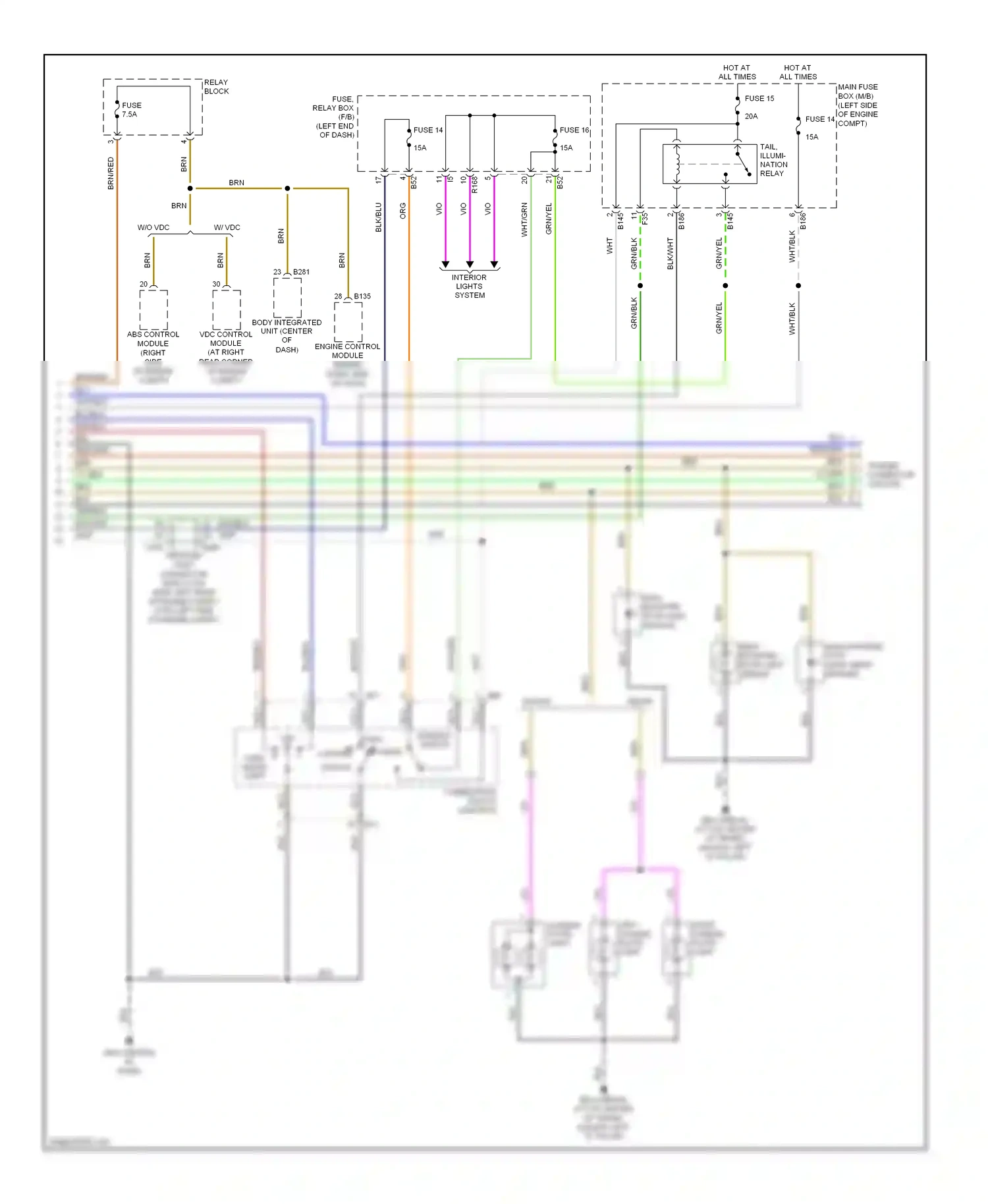 Wiring diagram blk/blu for Subaru Outback BP facelift (2006-2009) (45 of 48)
