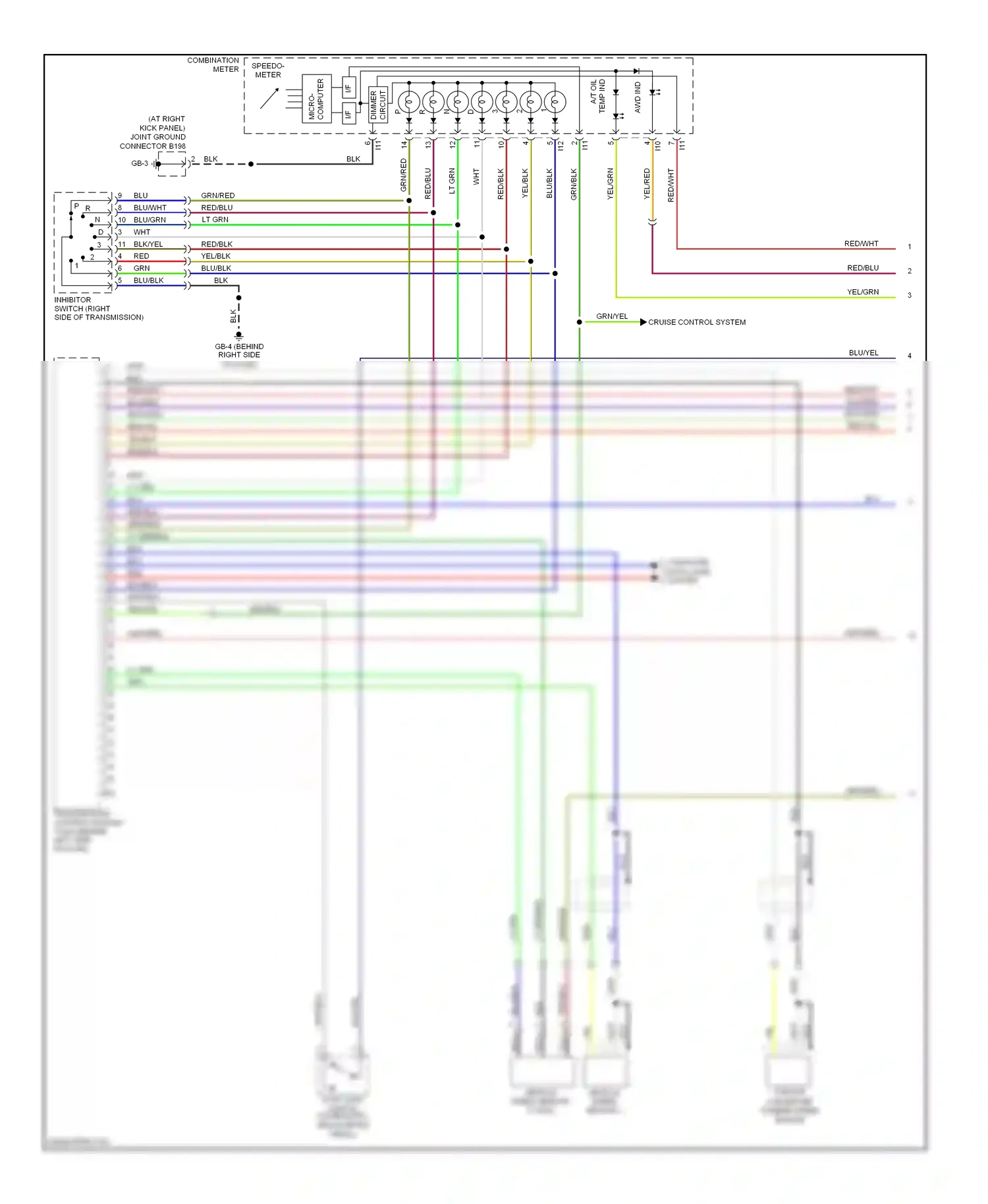 Wiring diagram blk/yel for Subaru Outback BP facelift (2006-2009) (21 of 59)