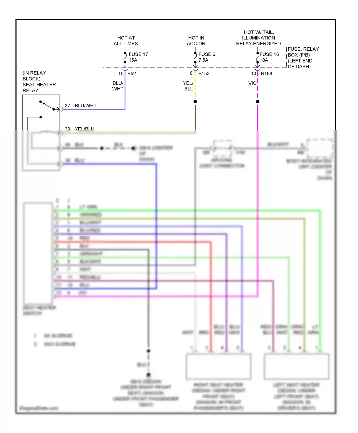 Wiring diagram blu for Subaru Outback BP facelift (2006-2009) (32 of 98)