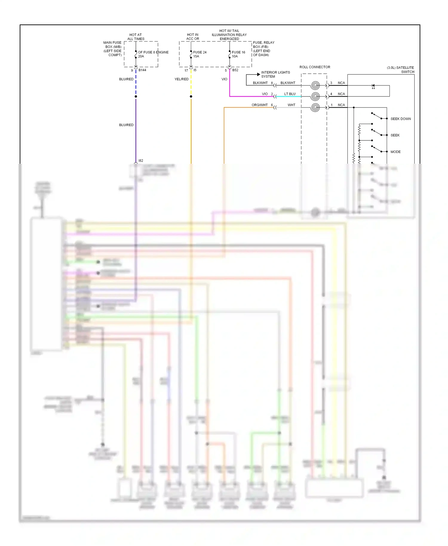 Wiring diagram blu/red for Subaru Outback BP facelift (2006-2009) (36 of 58)