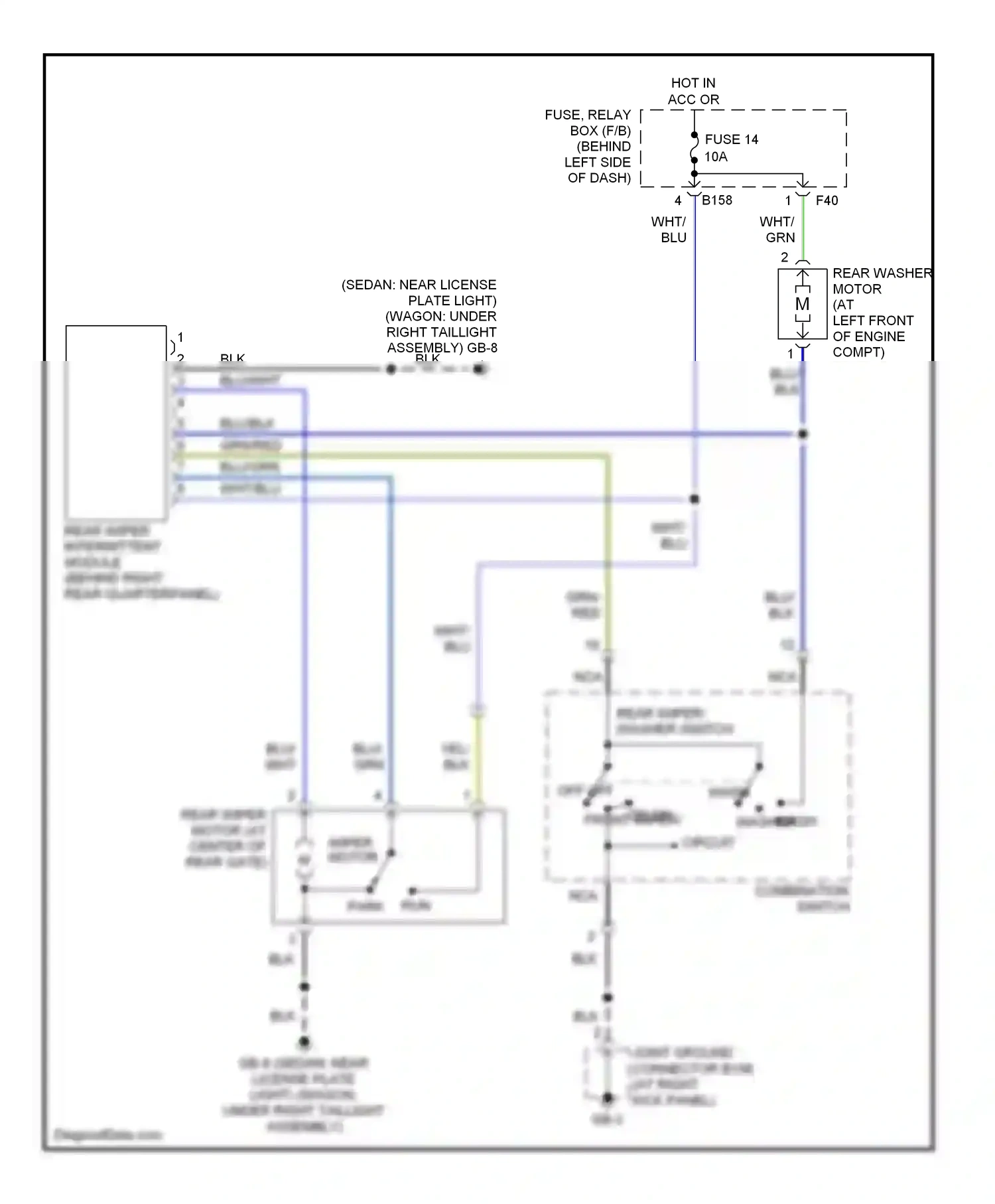 Wiring diagram blu/wht for Subaru Outback BP facelift (2006-2009) (28 of 51)
