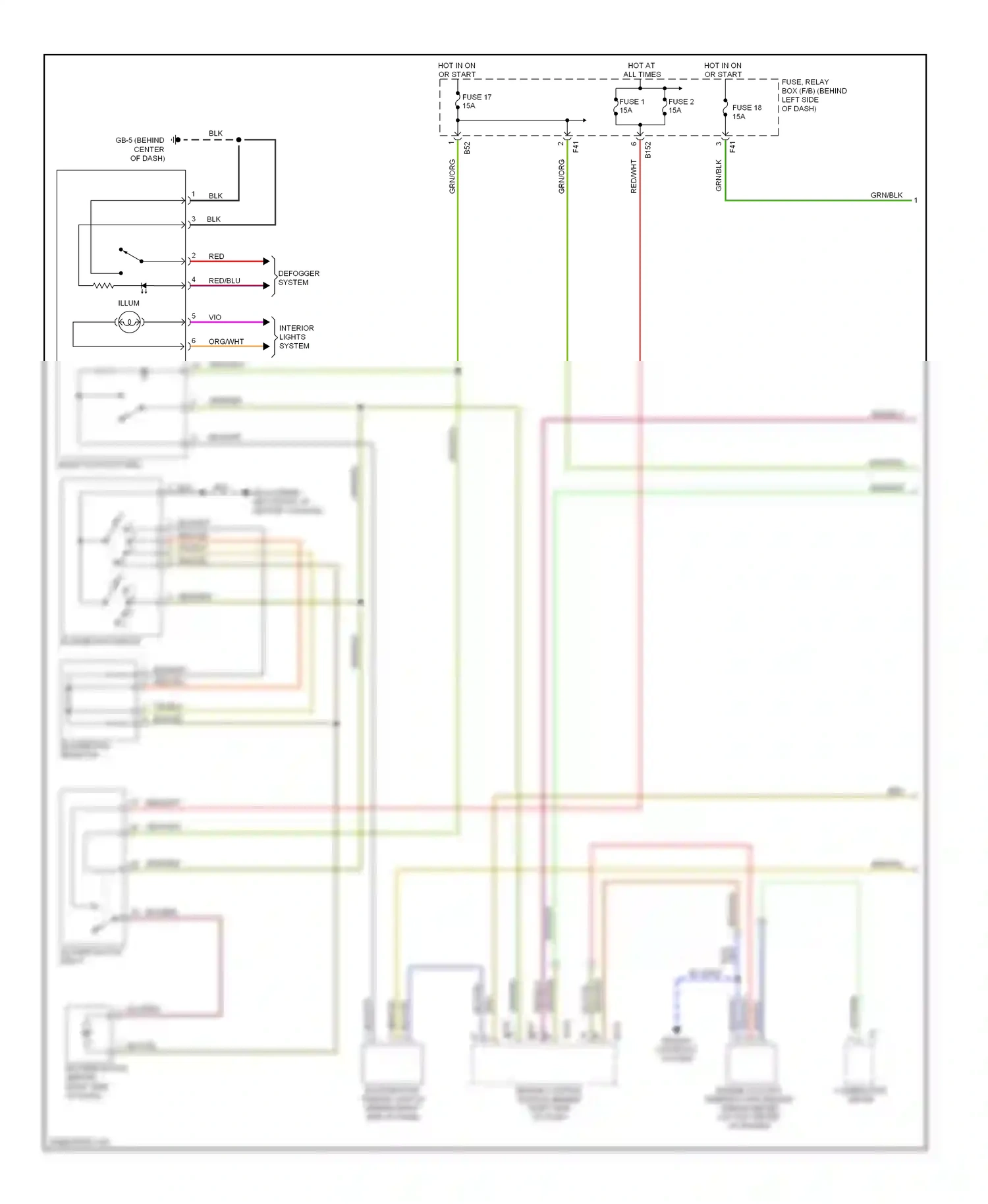 Wiring diagram brn for Subaru Outback BP facelift (2006-2009) (2 of 53)