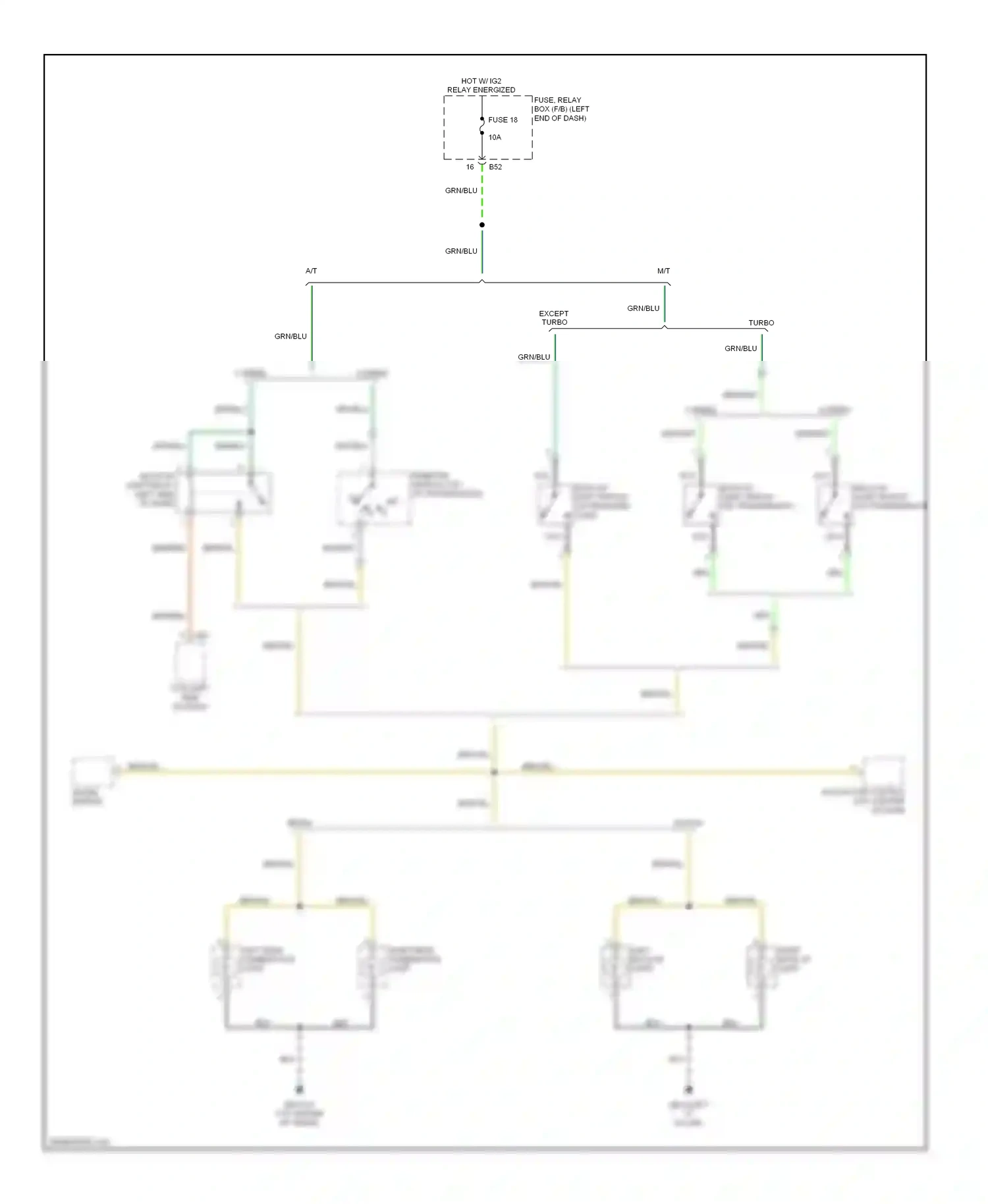 Wiring diagram except turbo for Subaru Outback BP facelift (2006-2009) (1 of 1)