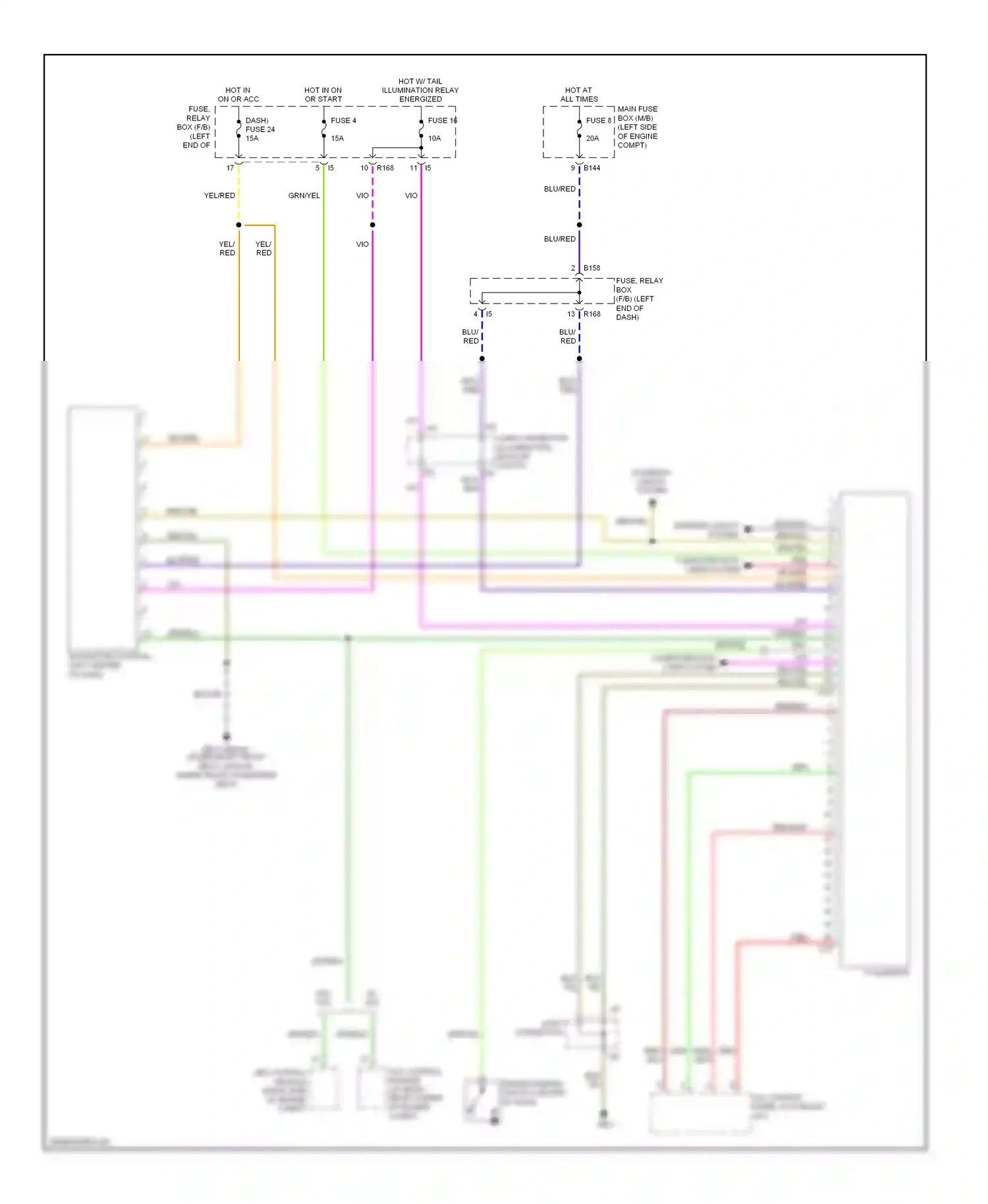 Wiring diagram fuse 16 for Subaru Outback BP facelift (2006-2009) (8 of 12)