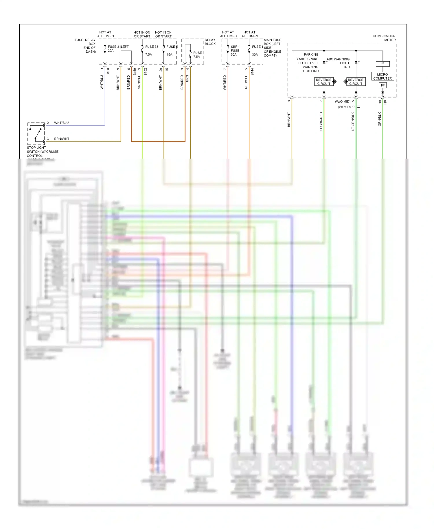 Wiring diagram grn for Subaru Outback BP facelift (2006-2009) (52 of 78)