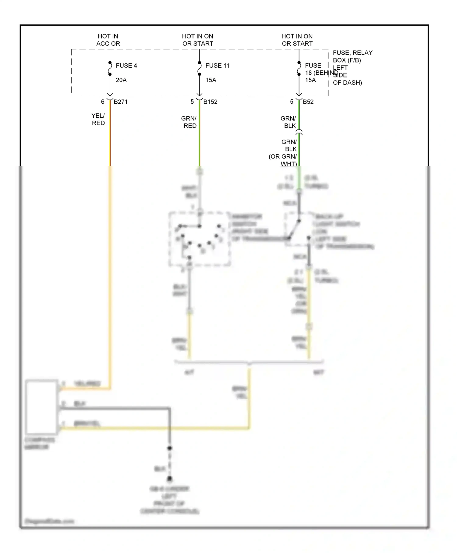 Wiring diagram grn for Subaru Outback BP facelift (2006-2009) (23 of 78)