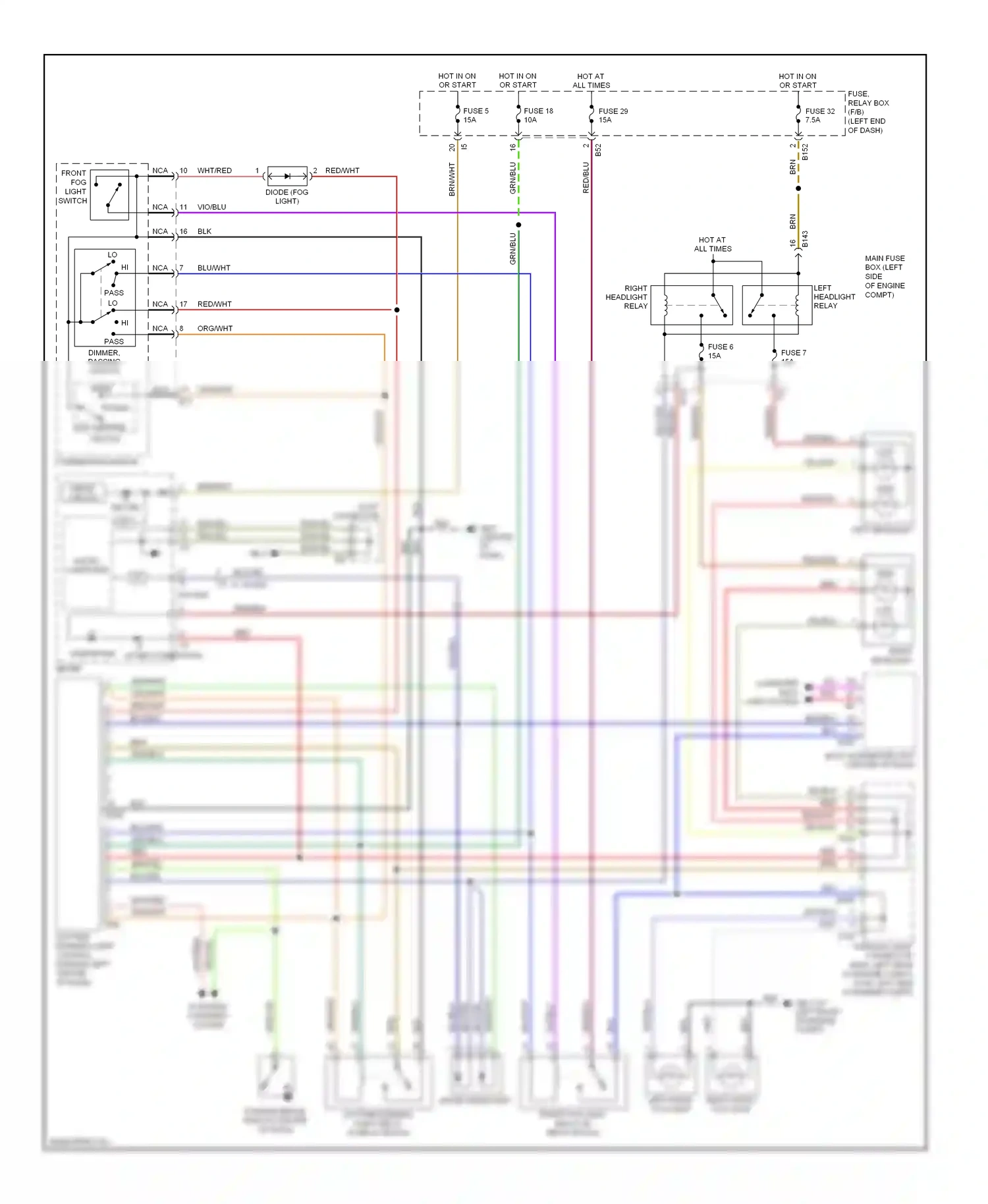 Wiring diagram joint connector for Subaru Outback BP facelift (2006-2009) (5 of 11)