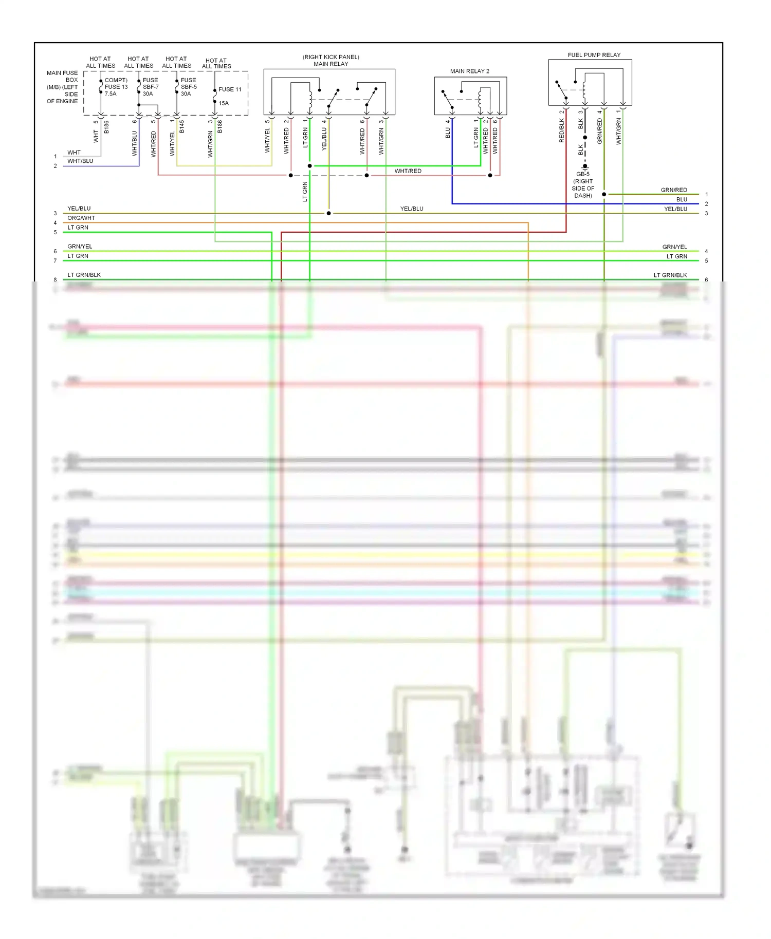 Wiring diagram lt blu for Subaru Outback BP facelift (2006-2009) (19 of 22)