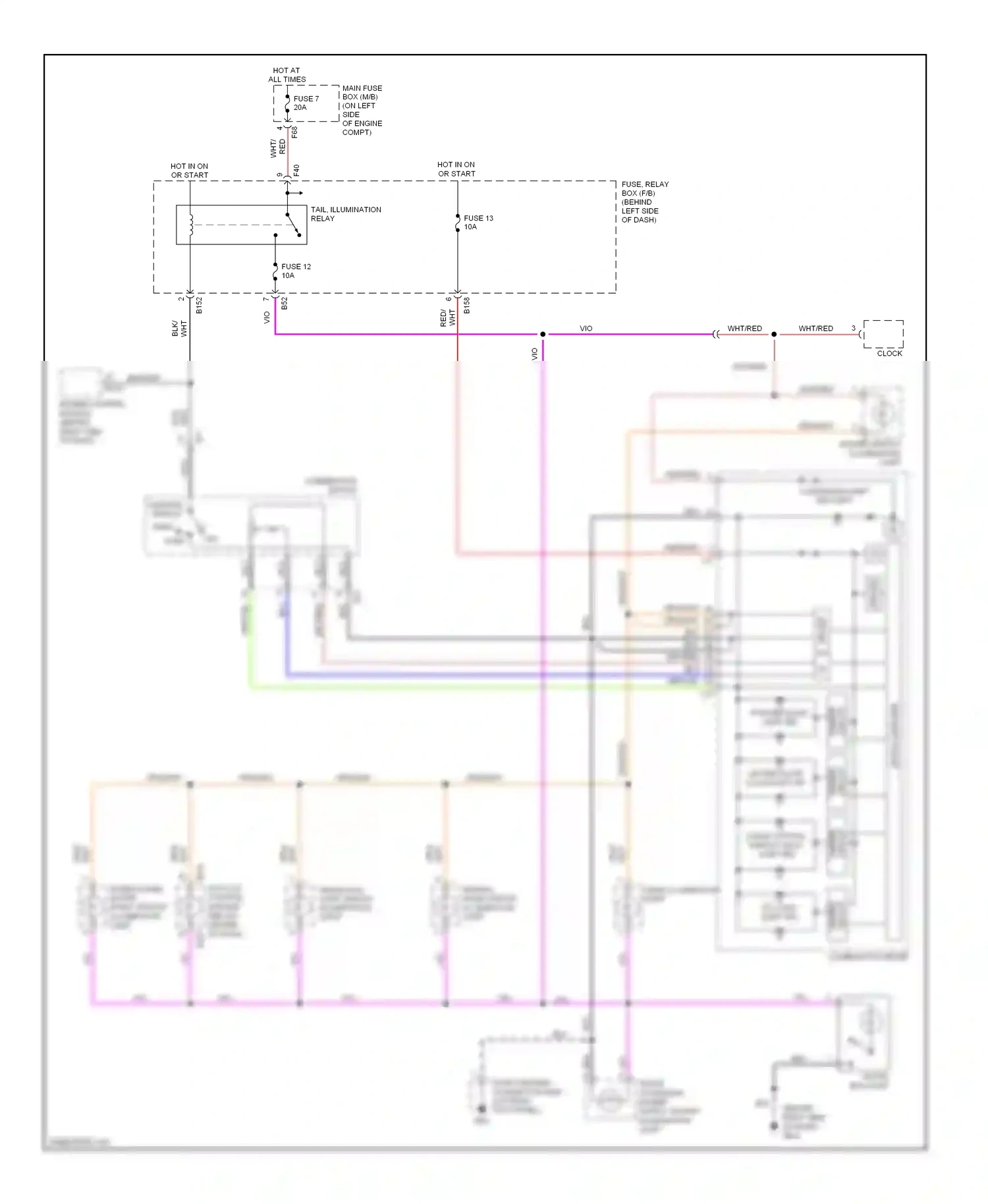 Wiring diagram manual mode switch illumination light for Subaru Outback BP facelift (2006-2009) (1 of 1)