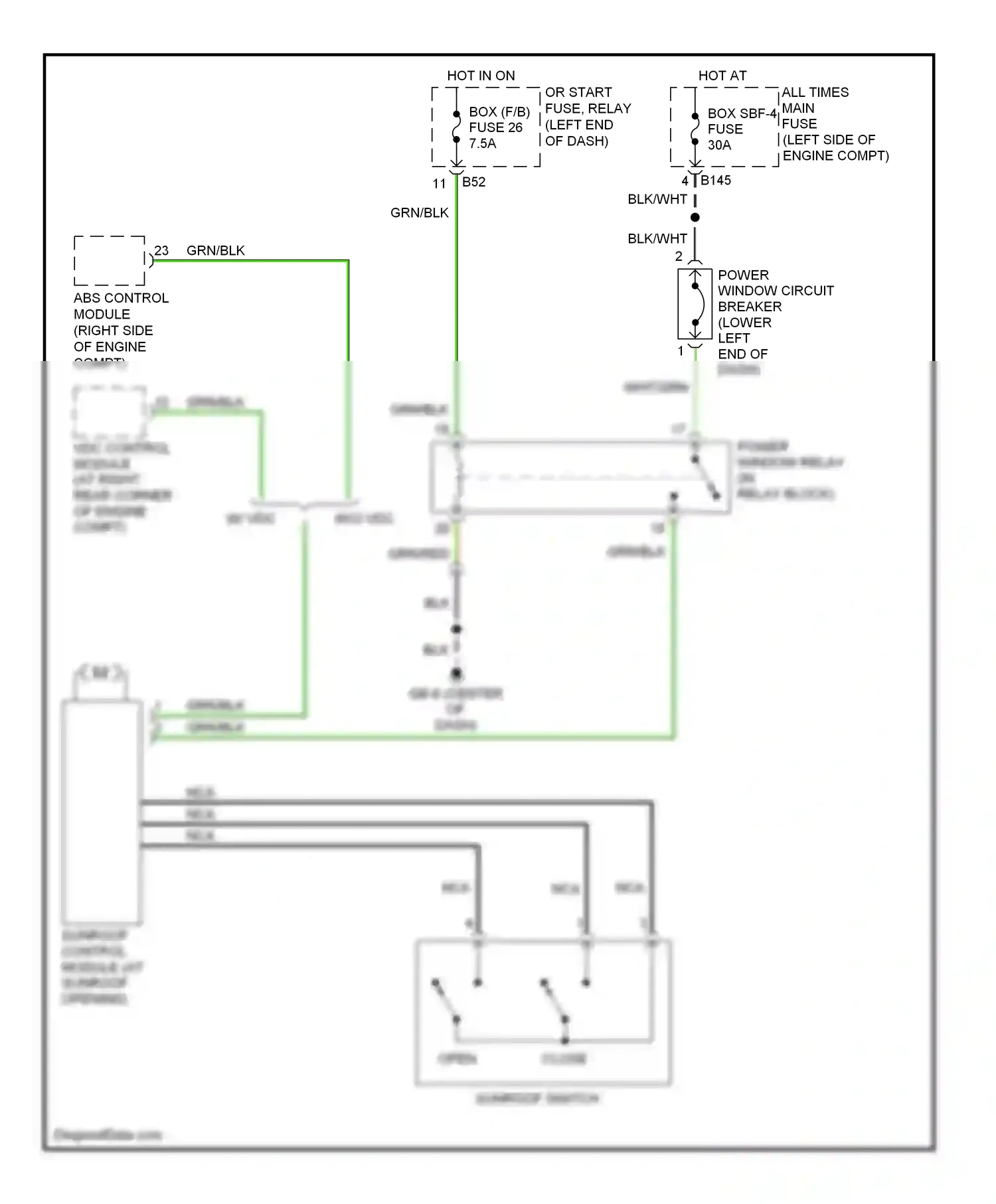 Wiring diagram nca for Subaru Outback BP facelift (2006-2009) (76 of 80)