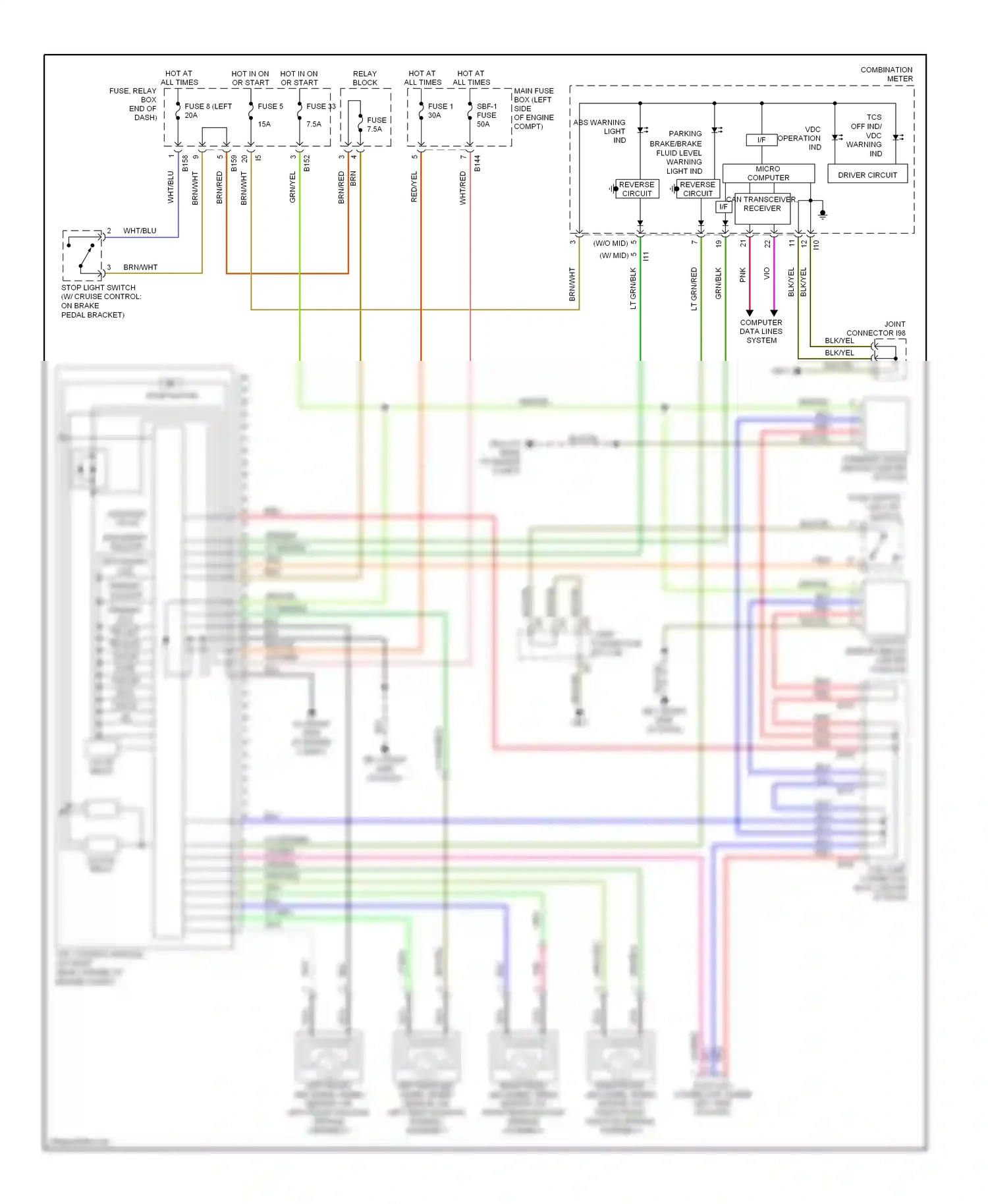 Wiring diagram nca for Subaru Outback BP facelift (2006-2009) (46 of 80)