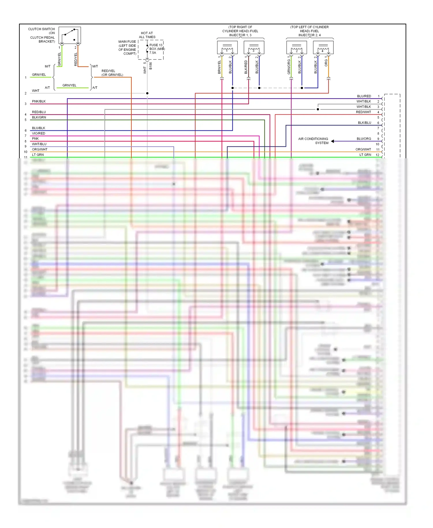 Wiring diagram pnk for Subaru Outback BP facelift (2006-2009) (9 of 32)