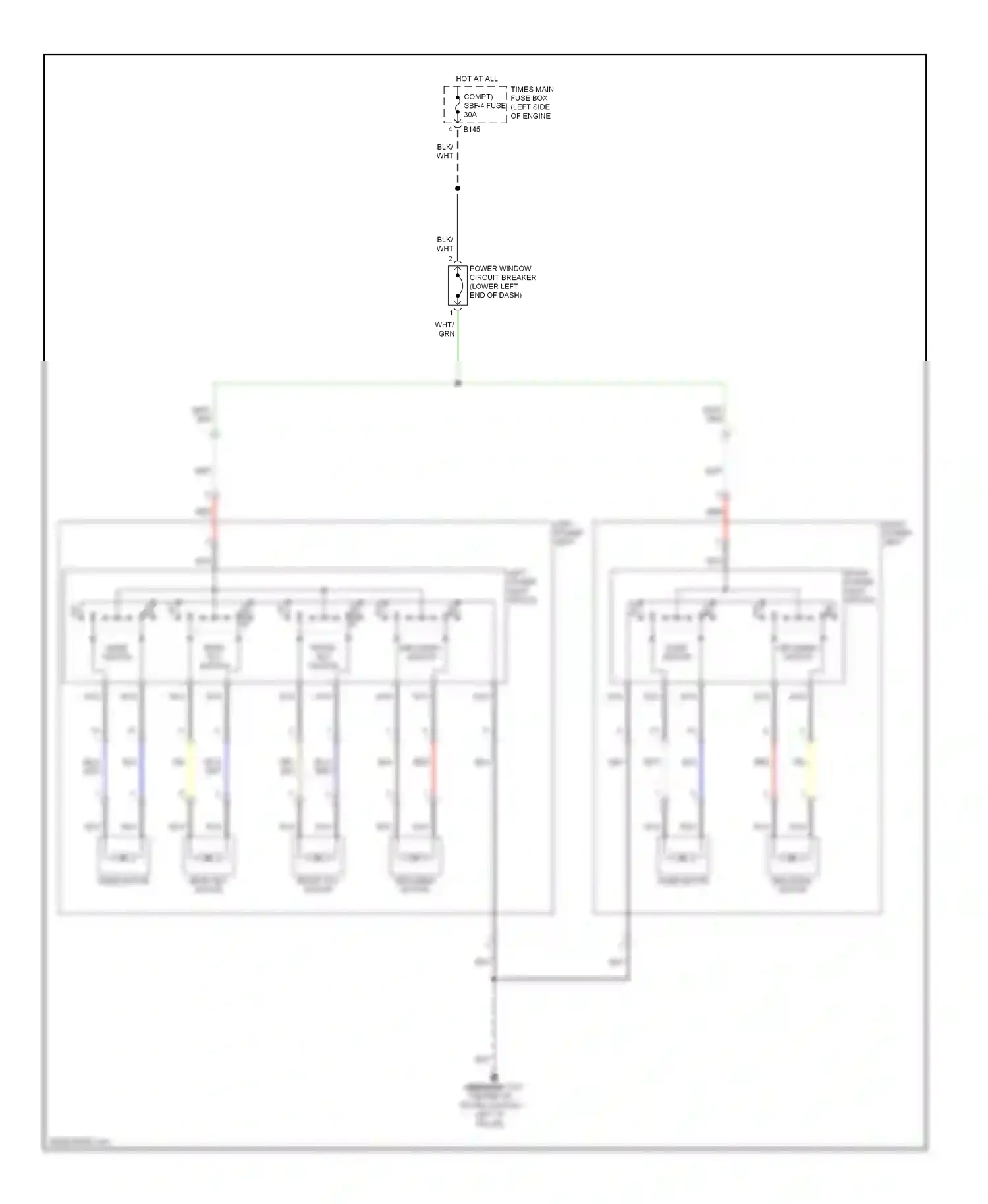 Wiring diagram red for Subaru Outback BP facelift (2006-2009) (90 of 97)