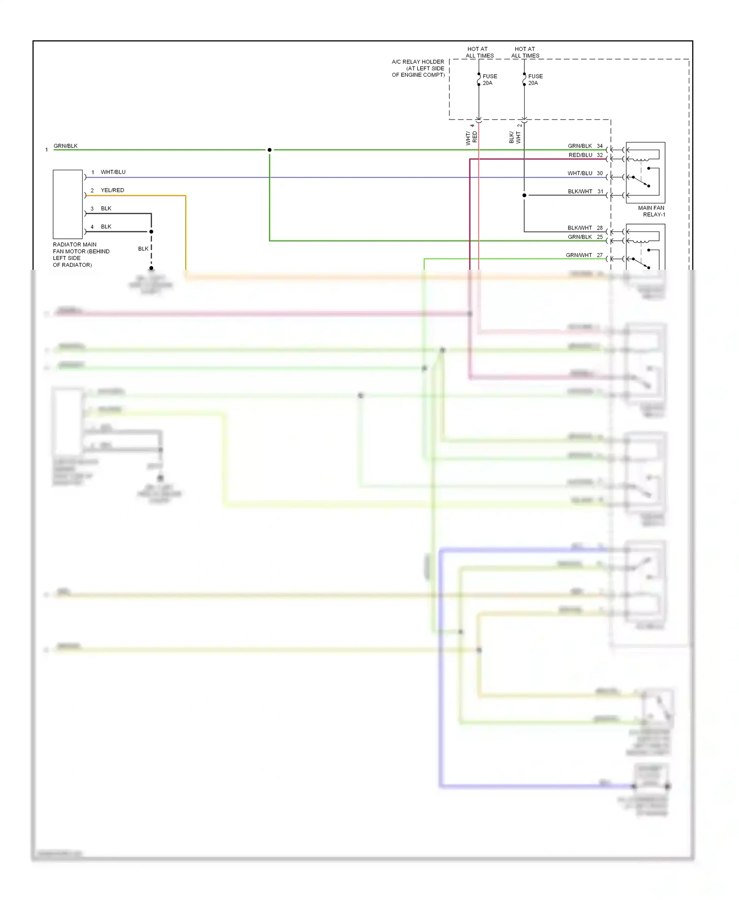 Wiring diagram red for Subaru Outback BP facelift (2006-2009) (3 of 97)