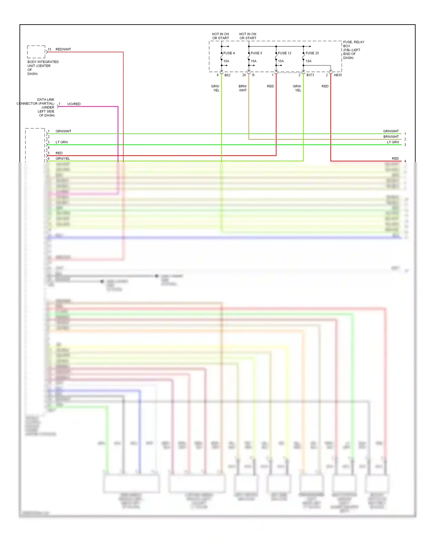 Wiring diagram red/grn for Subaru Outback BP facelift (2006-2009) (14 of 31)